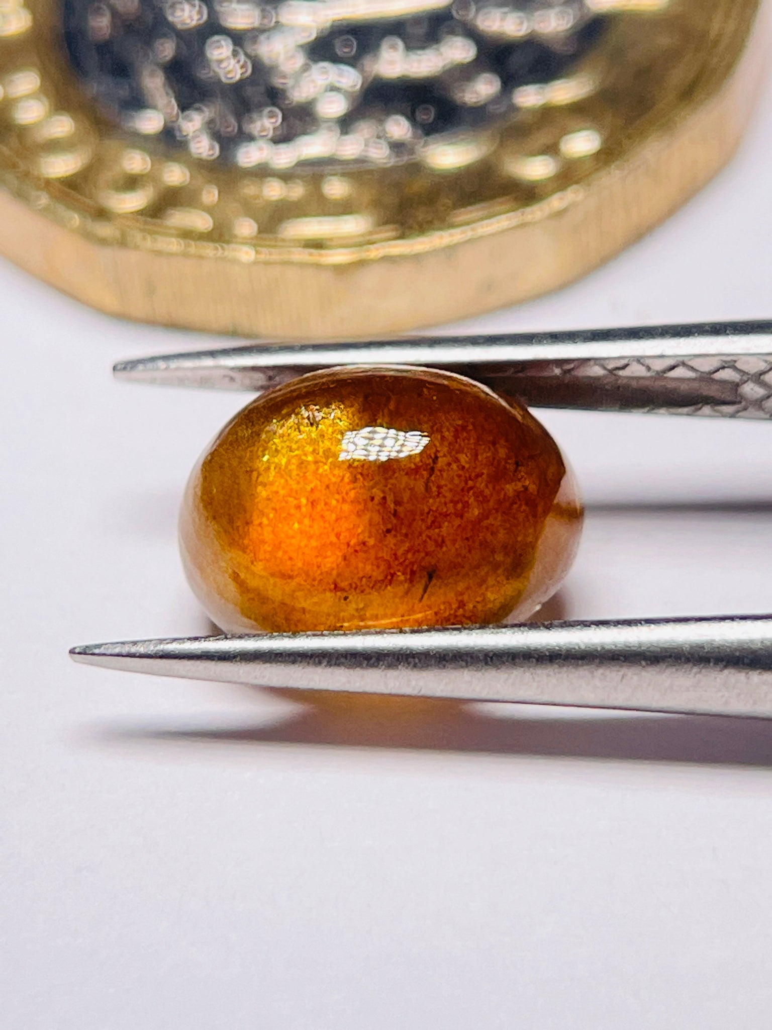 3.33Ct Sapphire Cabochon Seems To Have A Moving Star But As Point Umba Valley Tanzania. Untreated