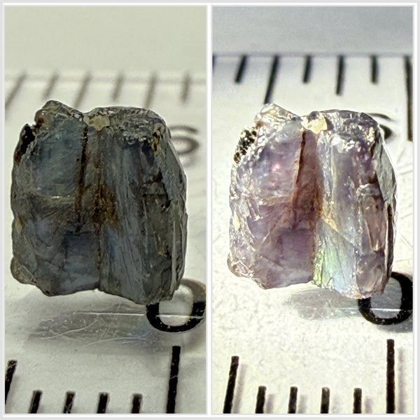Alexandrite Crystal, 1.22ct, Manyara, Tanzania, Untreated Unheated, free standing