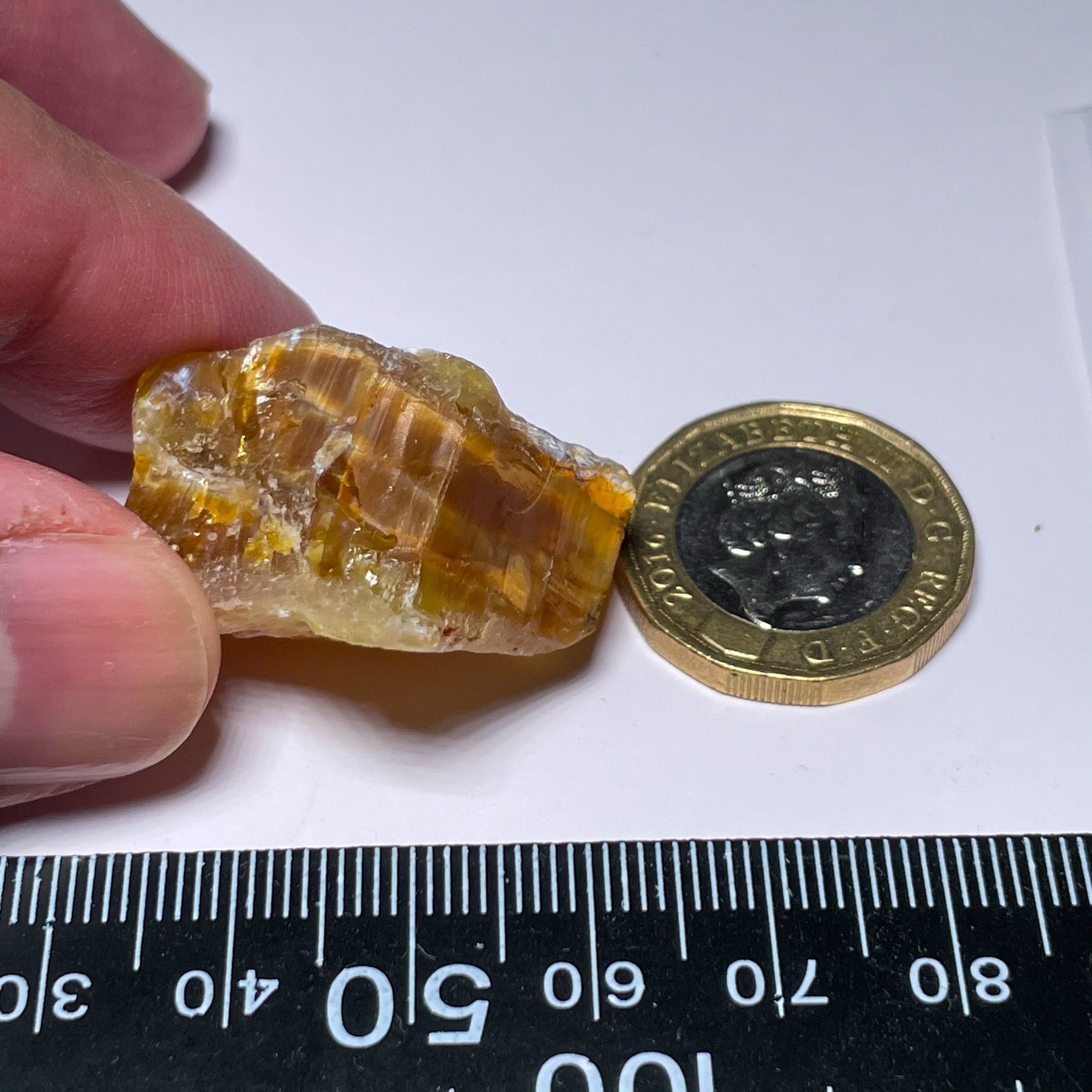 57.28Ct Opal Tanzania Untreated Unheated From A 1999 Deposit Chatoyant (Cats-Eye Effect) Has An