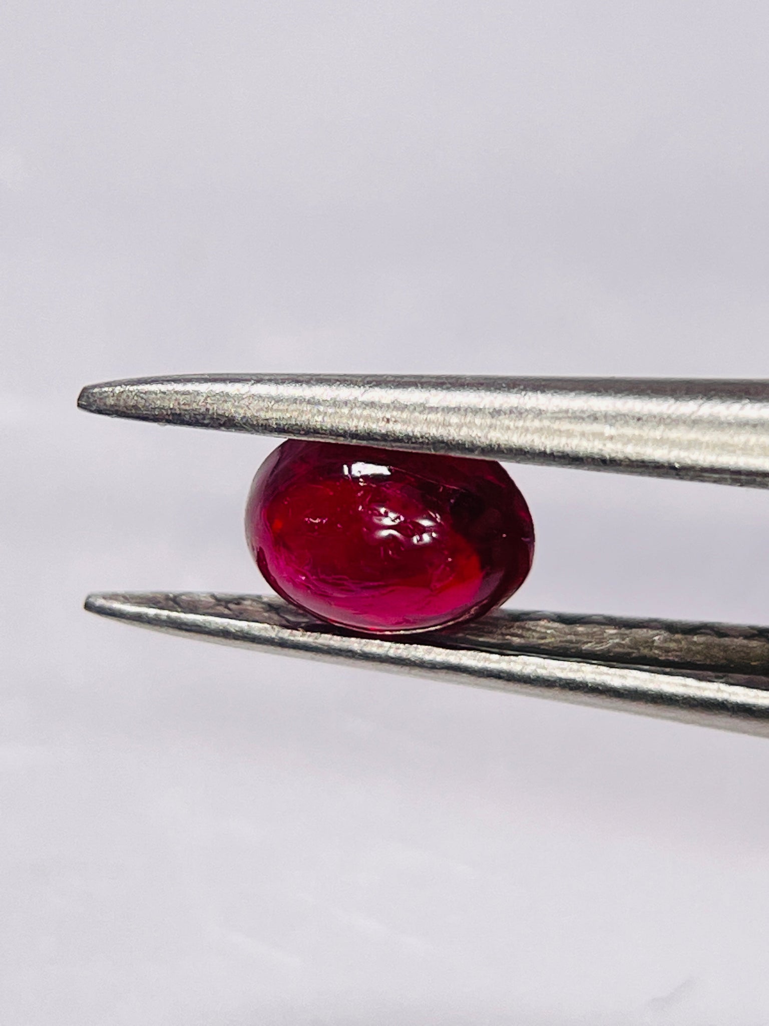0.80Ct Ruby Cabochon Longido Mines Tanzania. Untreated Unheated