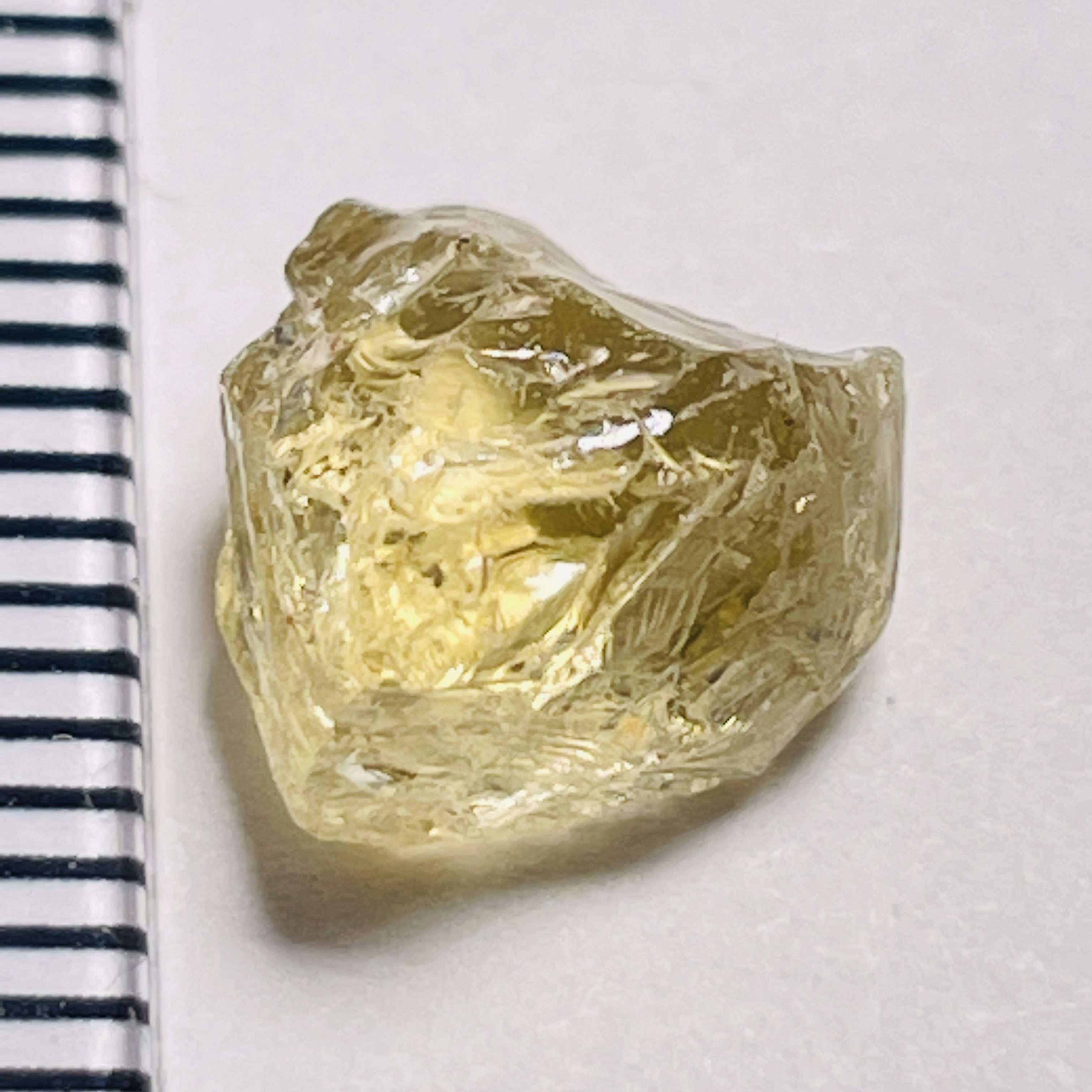 3.42Ct Yellow Tourmaline Crystal Vvs-If Tanzania Untreated Unheated.