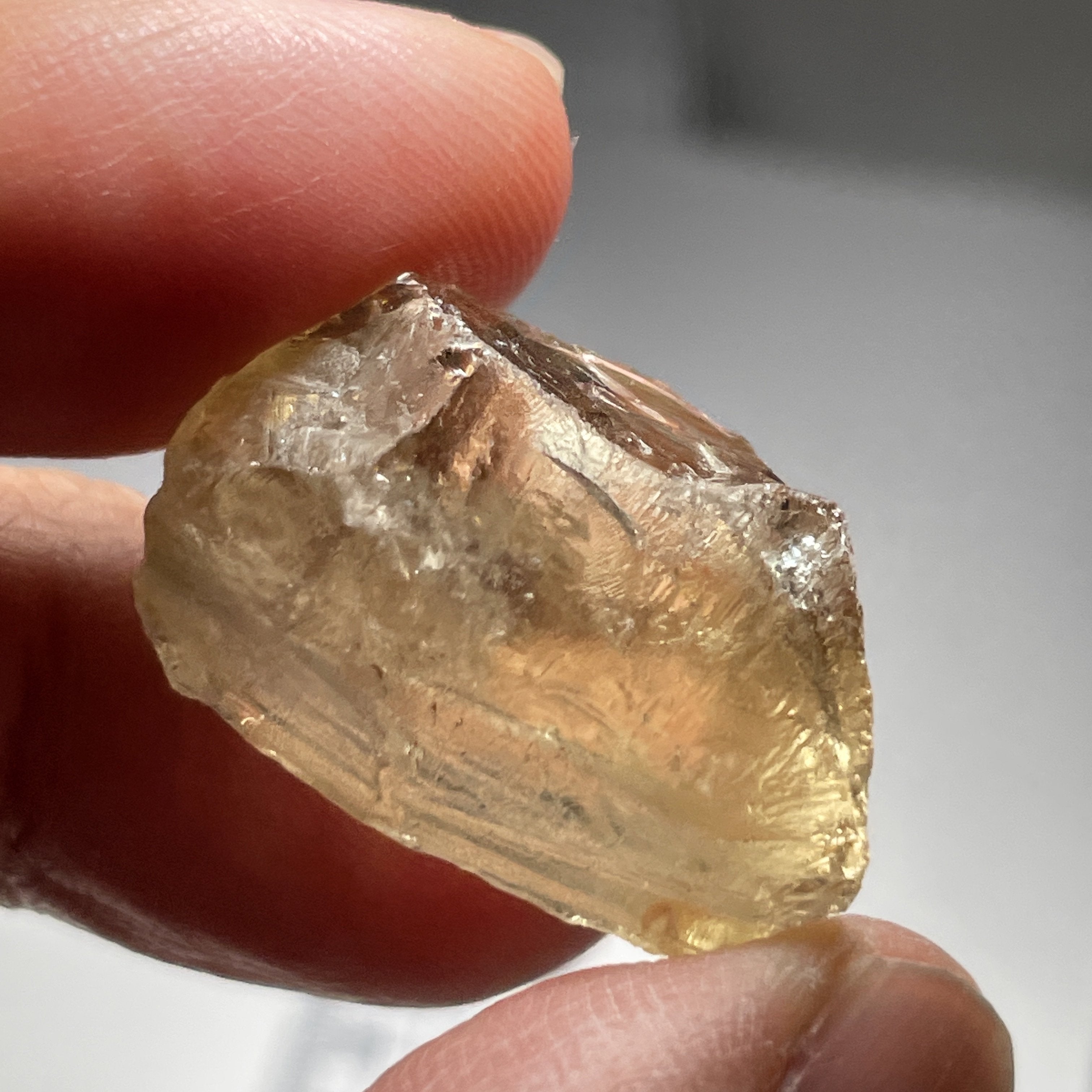 9.49Gm Citrine Zambia. Untreated Unheated. Rare As Not Heated From Amethyst Natural Colour.