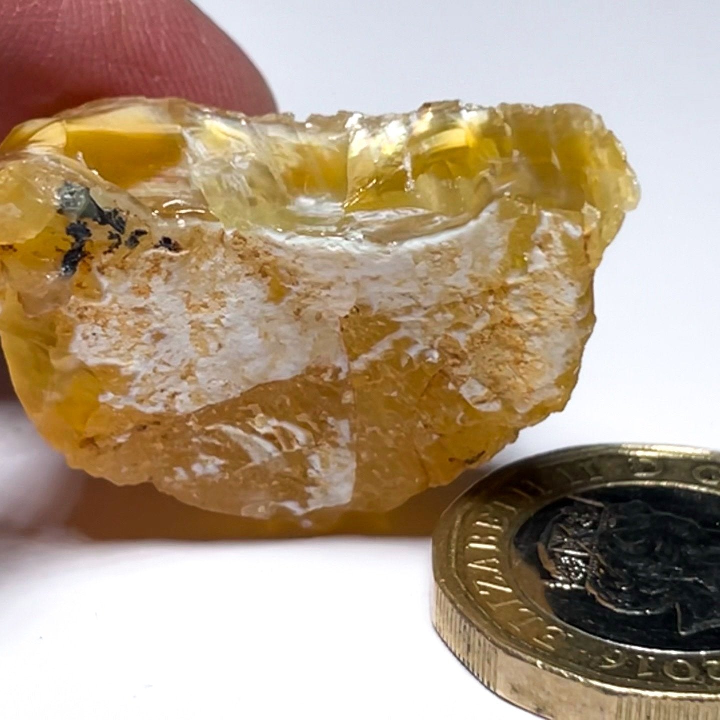 46.74Ct Opal Tanzania Untreated Unheated From A 1999 Deposit Chatoyant (Pearly Cats-Eye Effect)