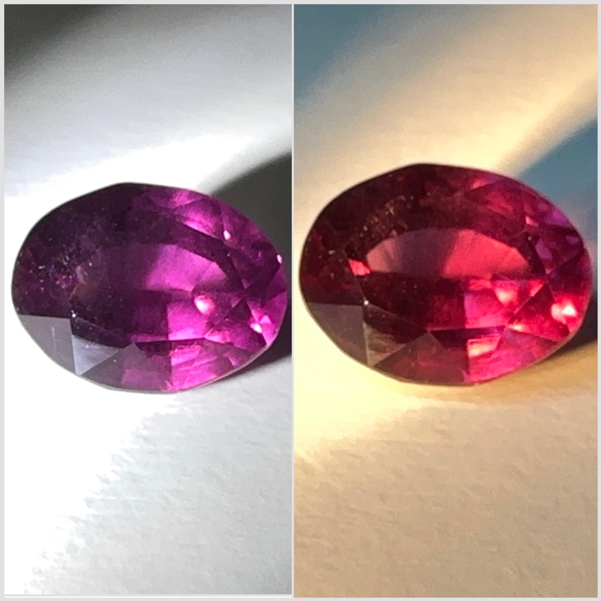 Colour Shift Garnet, 4.07ct, Umba Valley, Tanzania, Untreated Unheated.