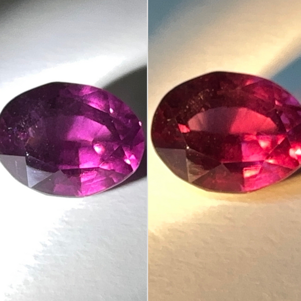 Colour Shift Garnet, 4.07ct, Umba Valley, Tanzania, Untreated Unheated.