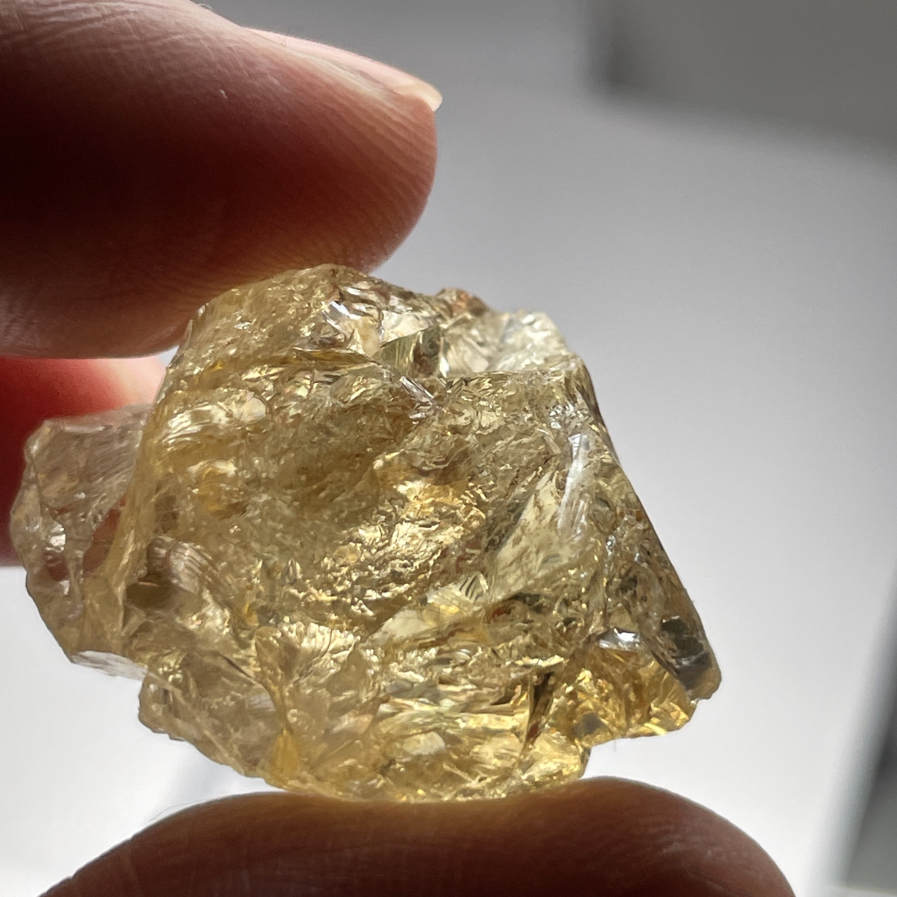 15.21Gm Citrine Zambia. Untreated Unheated. Rare As Not Heated From Amethyst Natural Colour.