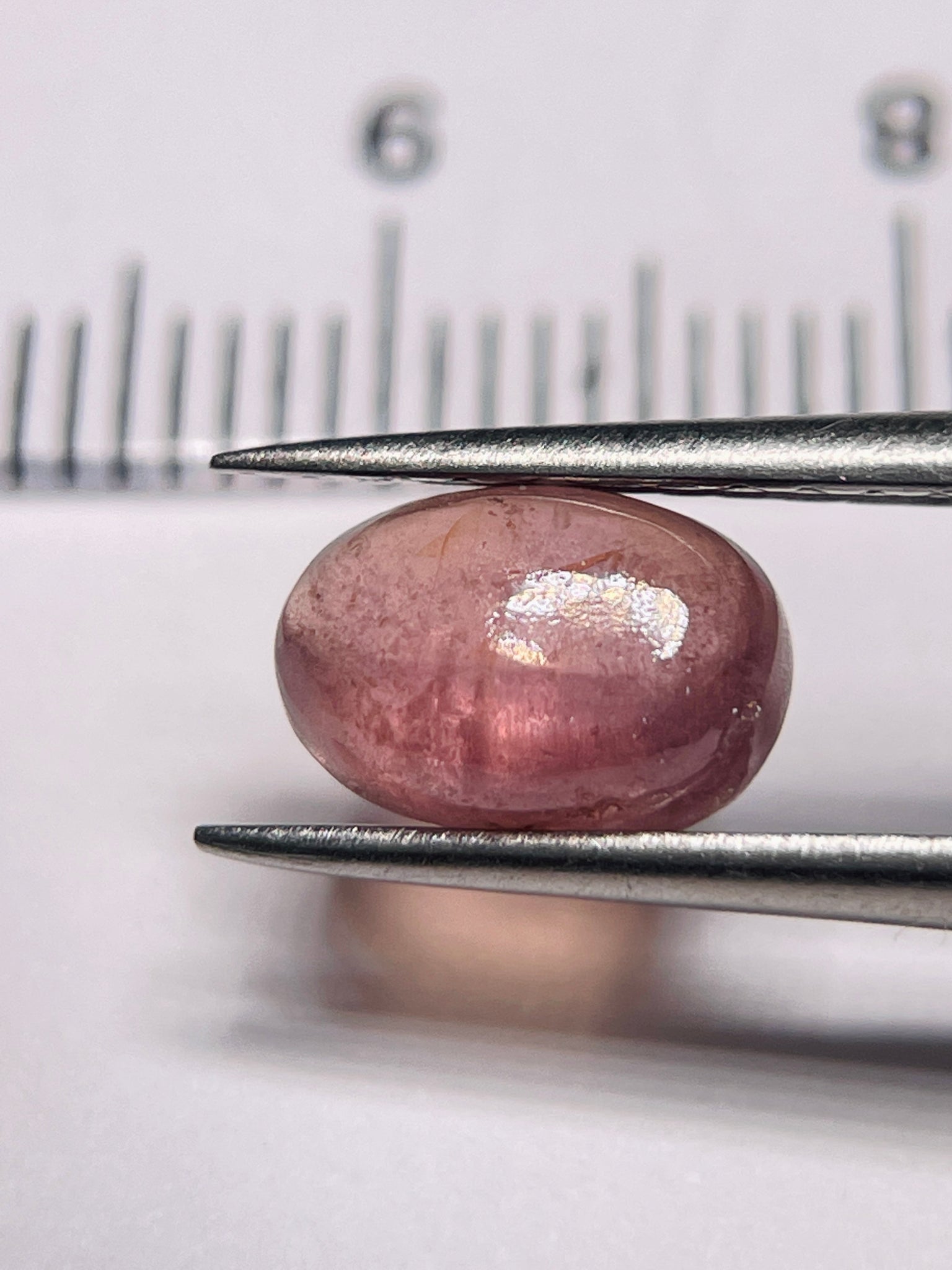 2.61Ct Umba Padparadscha Sapphire Cab Tanzania Untreated Unheated
