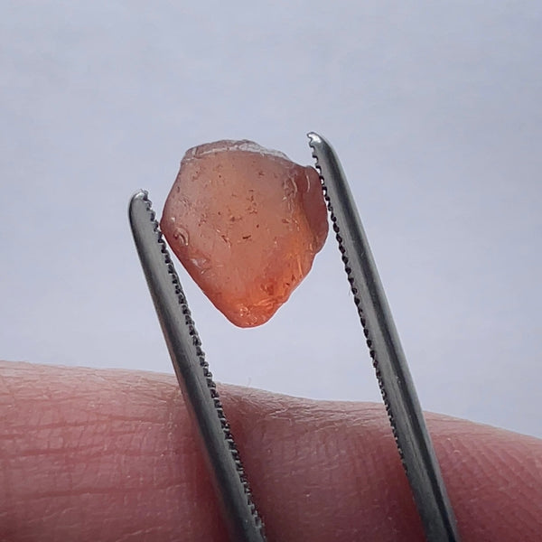 3.23Ct Malaya Garnet Tanzania Untreated Unheated. Vvs Flattish Shape