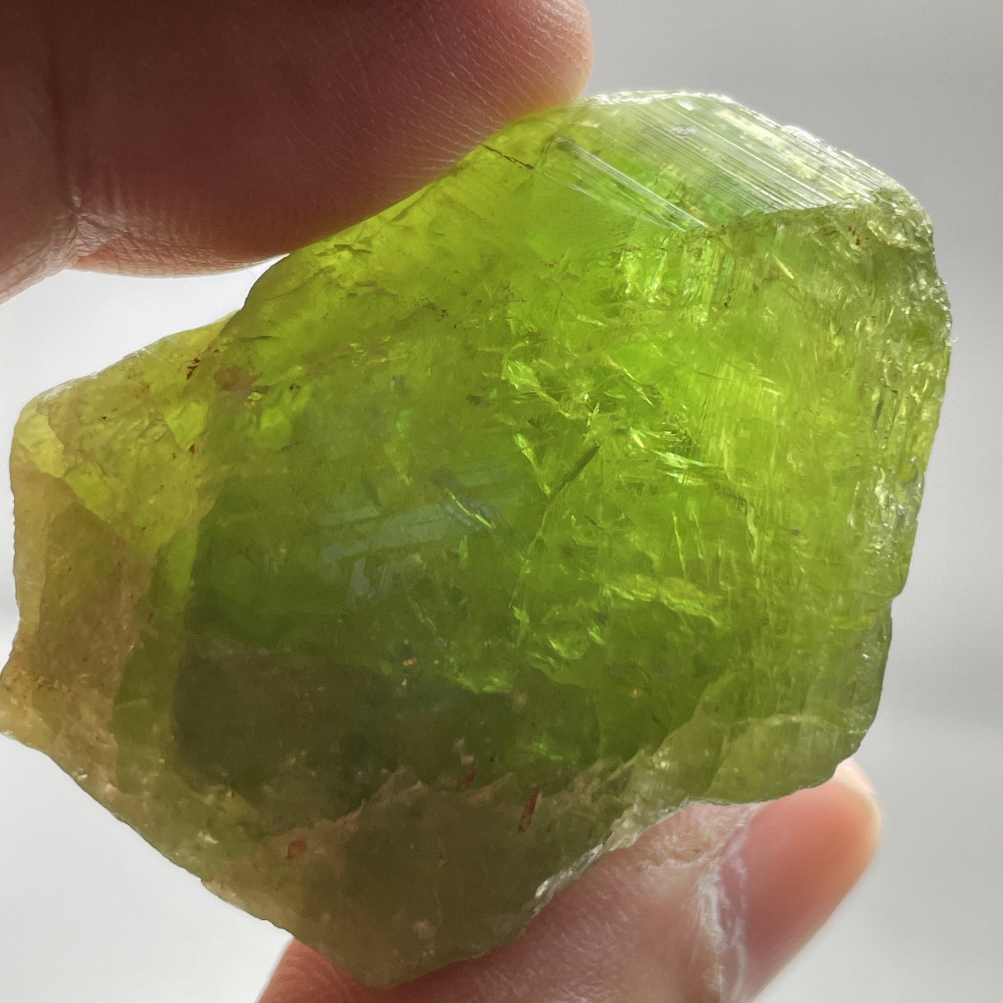 65.40Gm / 327.00Ct Tsavorite Merelani Tanzania Untreated Unheated - With Gemmy Poritions. 44.5 X 21