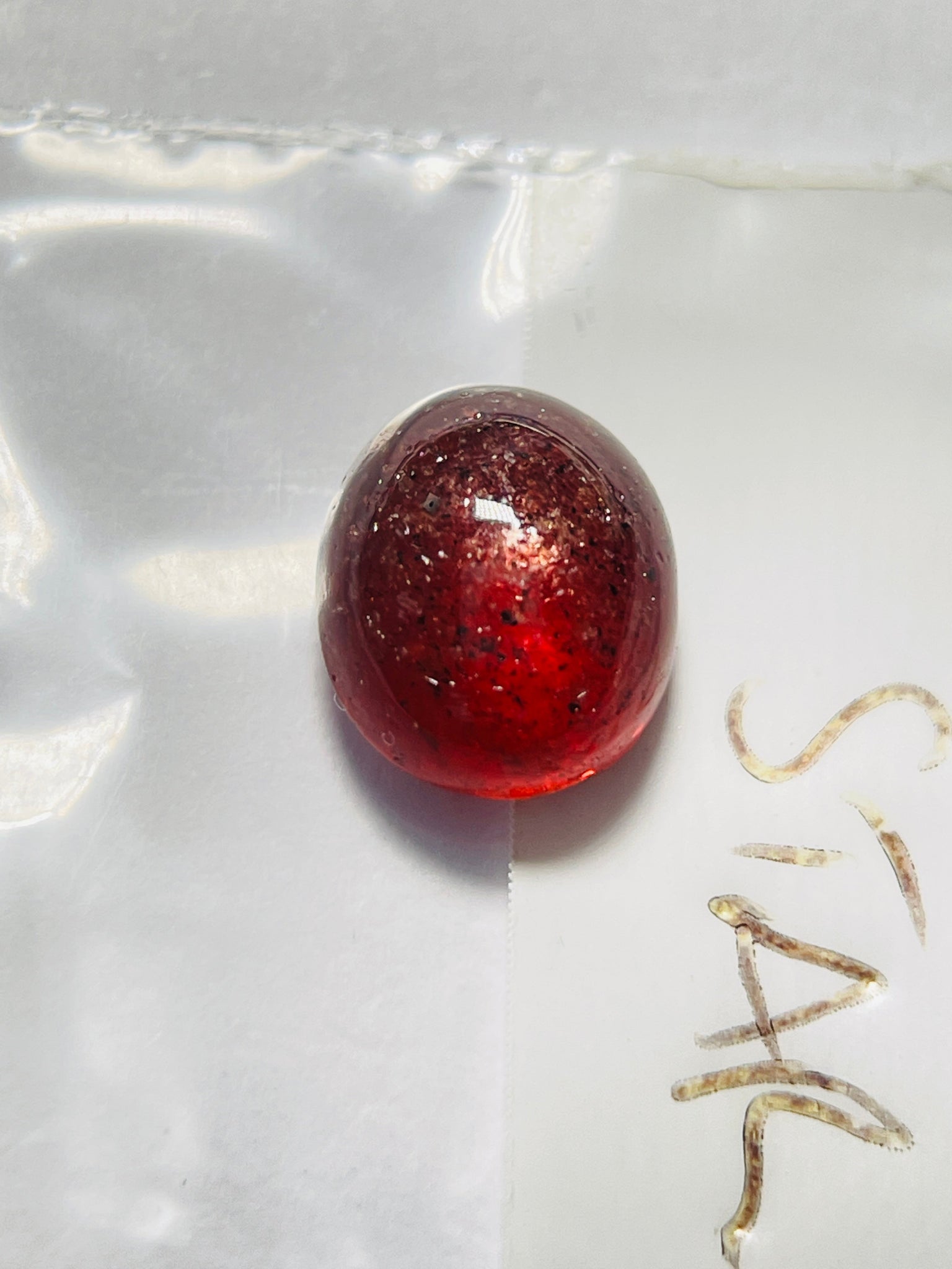 4.08Ct Red Sapphire Cabochon Umba Valley Tanzania. Untreated Unheated. Has A Moving Star But As