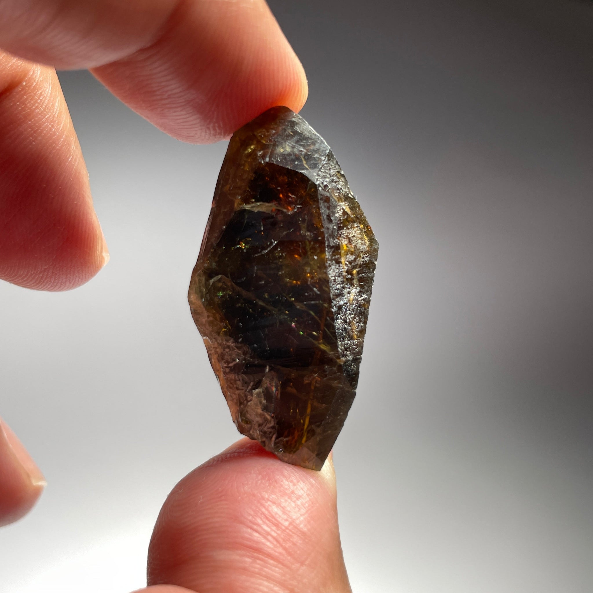 80.67Ct/16.13Gm Tanzanian Sphene Crystal Untreated Unheated. 38.4 X 15.5 19.6Mm Very High End Ultra