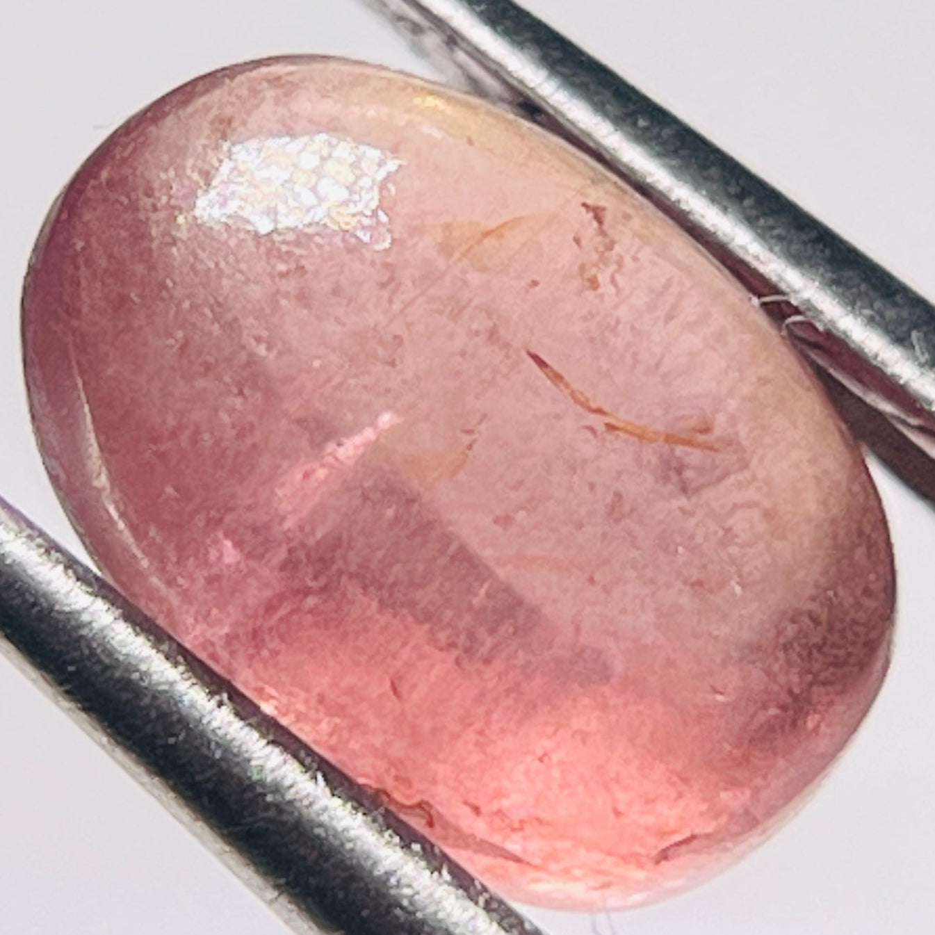 2.61Ct Umba Padparadscha Sapphire Cab Tanzania Untreated Unheated