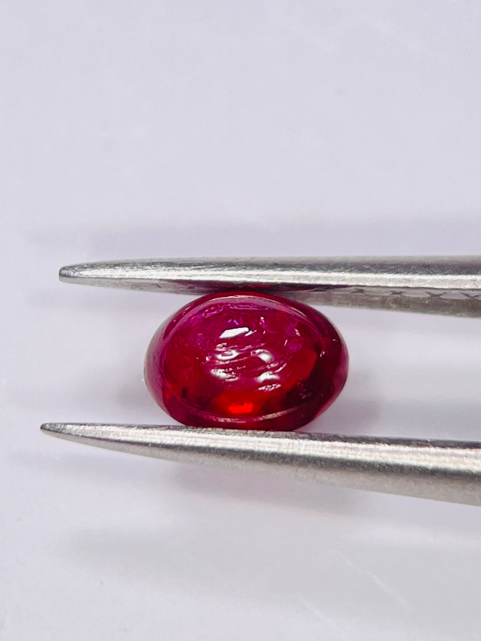0.80Ct Ruby Cabochon Longido Mines Tanzania. Untreated Unheated