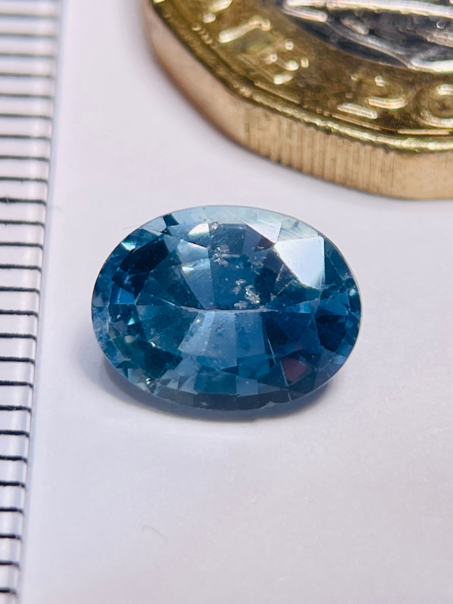 2.50Ct Sapphire Umba Tanzania Unheated Native Cut Stone Polish Not So Good