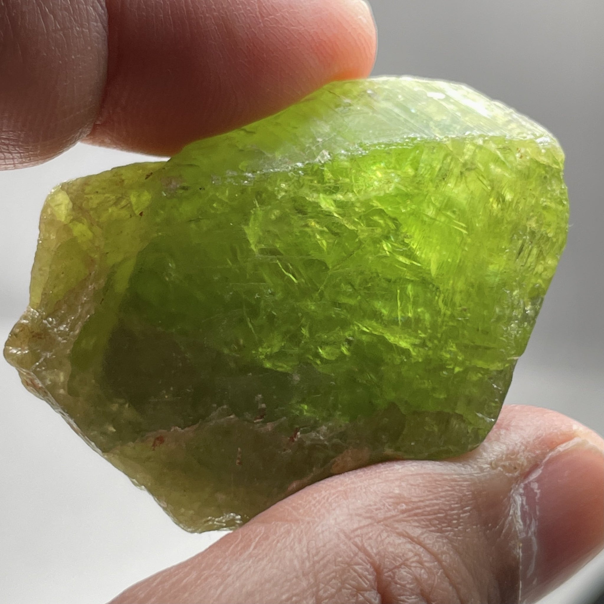 65.40Gm / 327.00Ct Tsavorite Merelani Tanzania Untreated Unheated - With Gemmy Poritions. 44.5 X 21