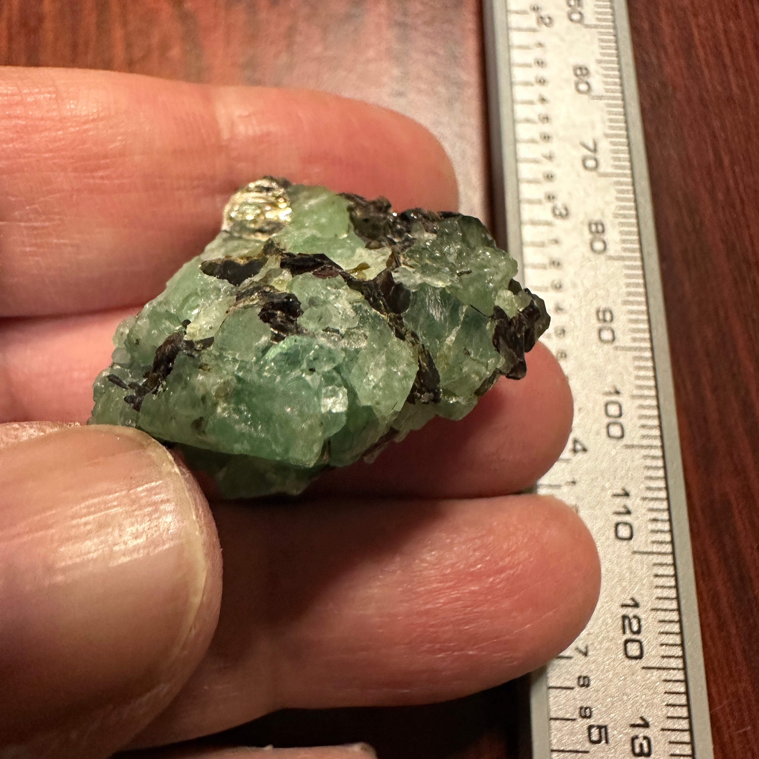 13.10Gm Emerald Crystal Tanzania Untreated Unheated