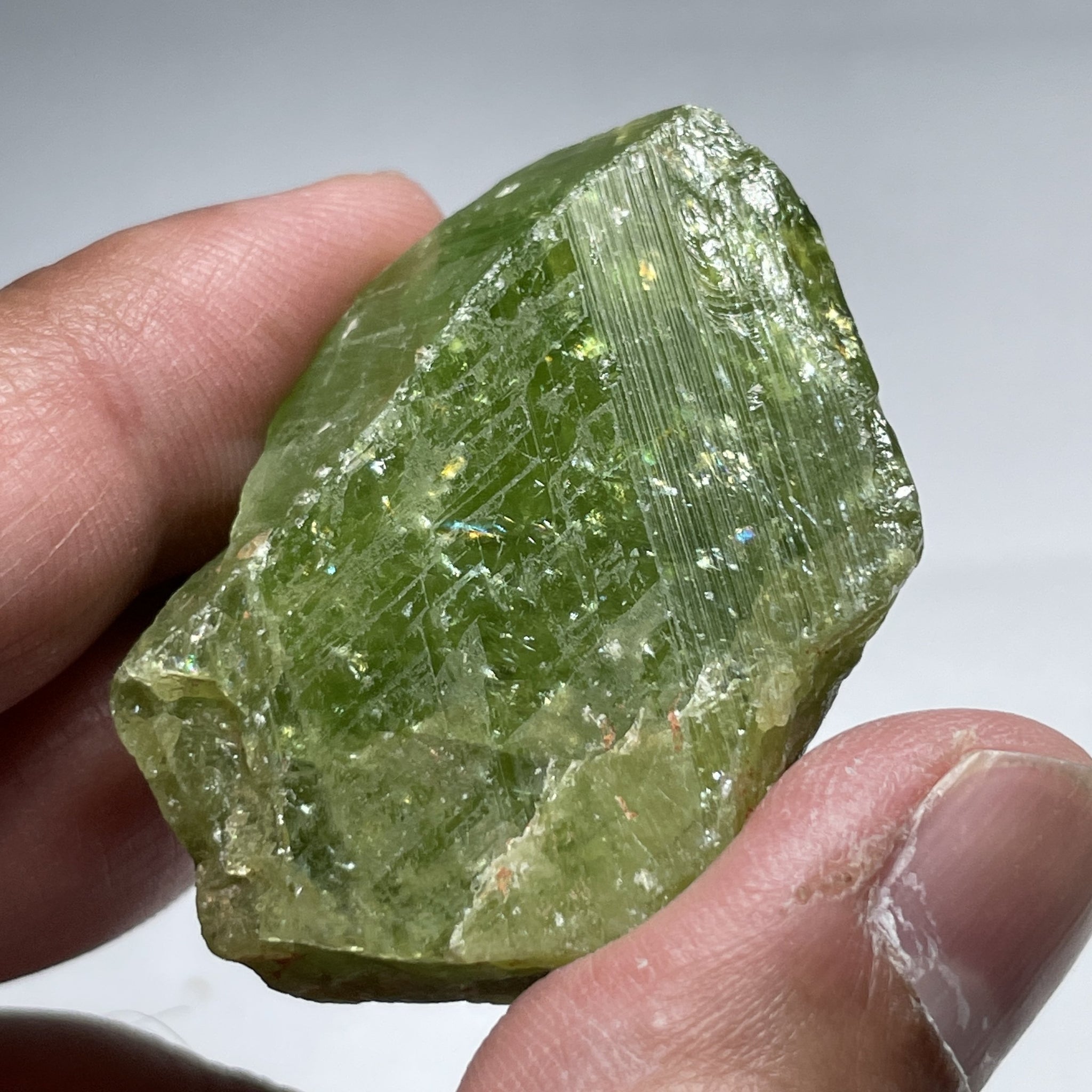 65.40Gm / 327.00Ct Tsavorite Merelani Tanzania Untreated Unheated - With Gemmy Poritions. 44.5 X 21
