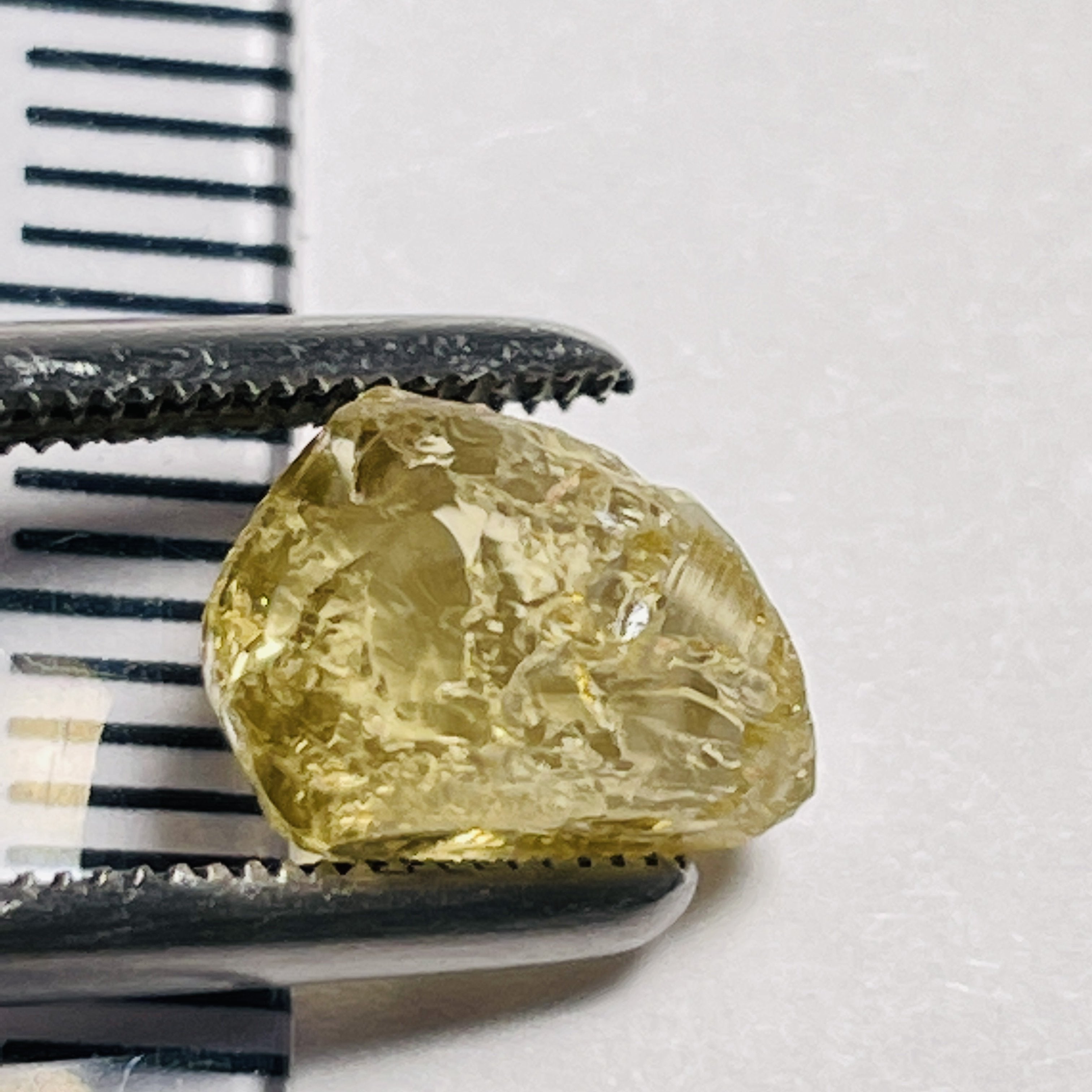 3.36Ct Yellow Tourmaline Crystal Vvs-If Tanzania Untreated Unheated.