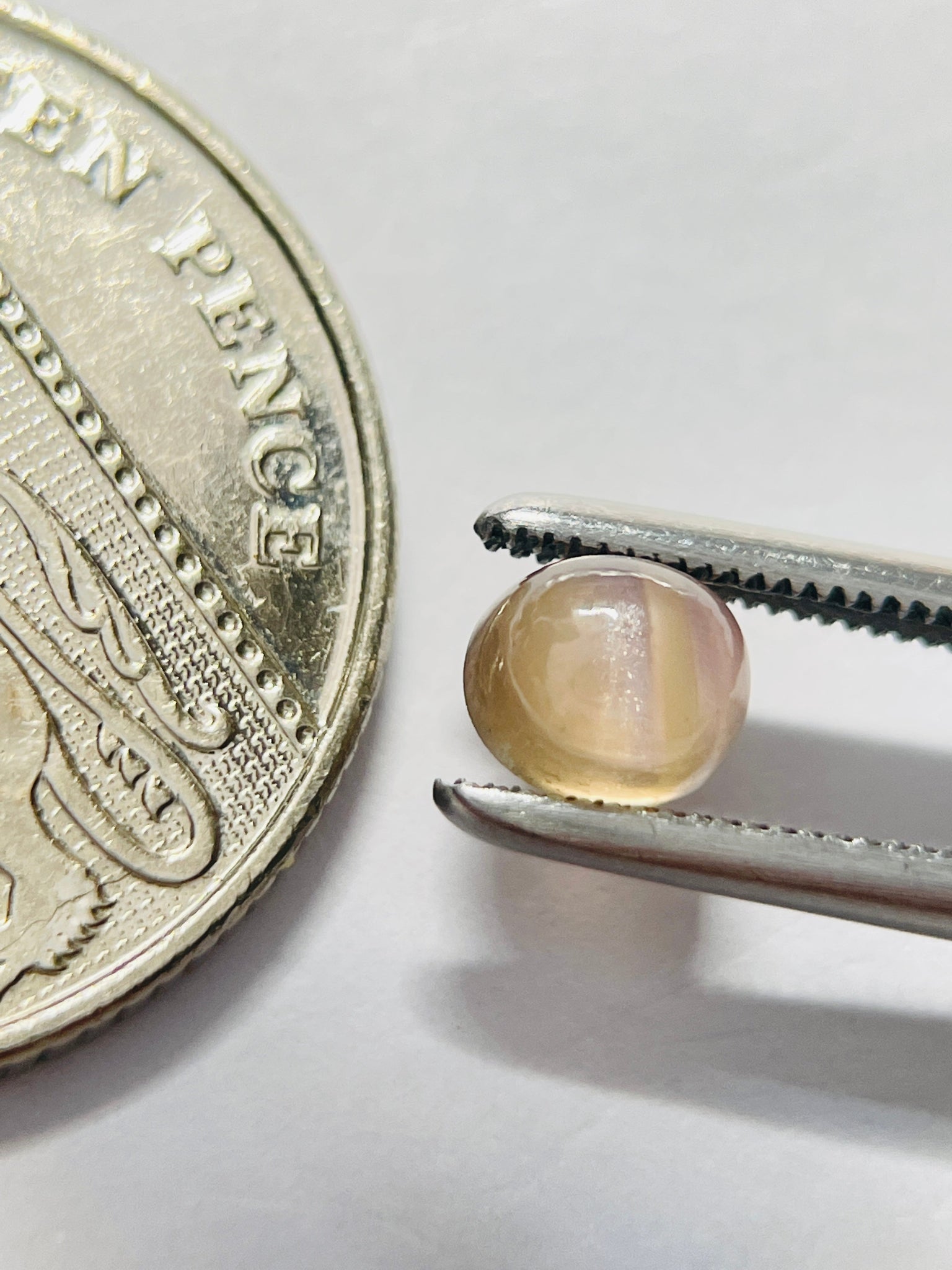 1.32Ct Umba Sapphire Cabochon. Tanzania Untreated Unheated. Incredible Banding On This One