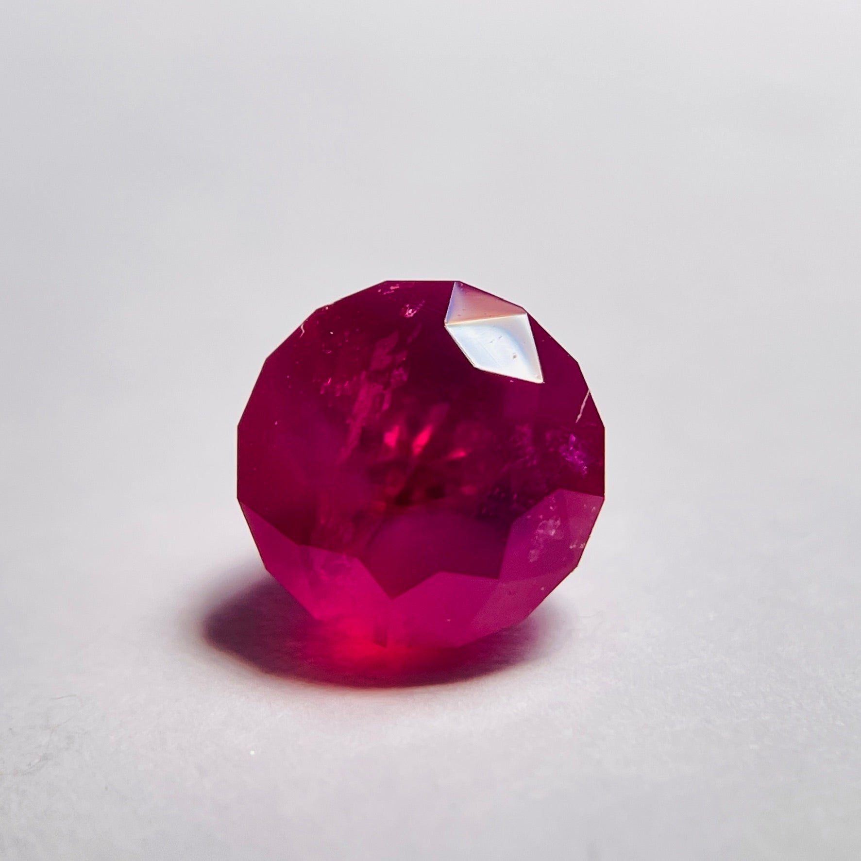 1.475Ct Winza Ruby Tanzania Untreated Unheated. 5.7Mm X 6.1Mm Precision Custom Cut By Us In London