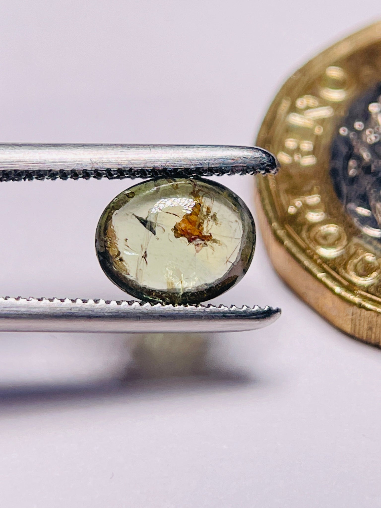 1.58Ct Sapphire Cabochon Umba Valley Tanzania. Untreated Unheated