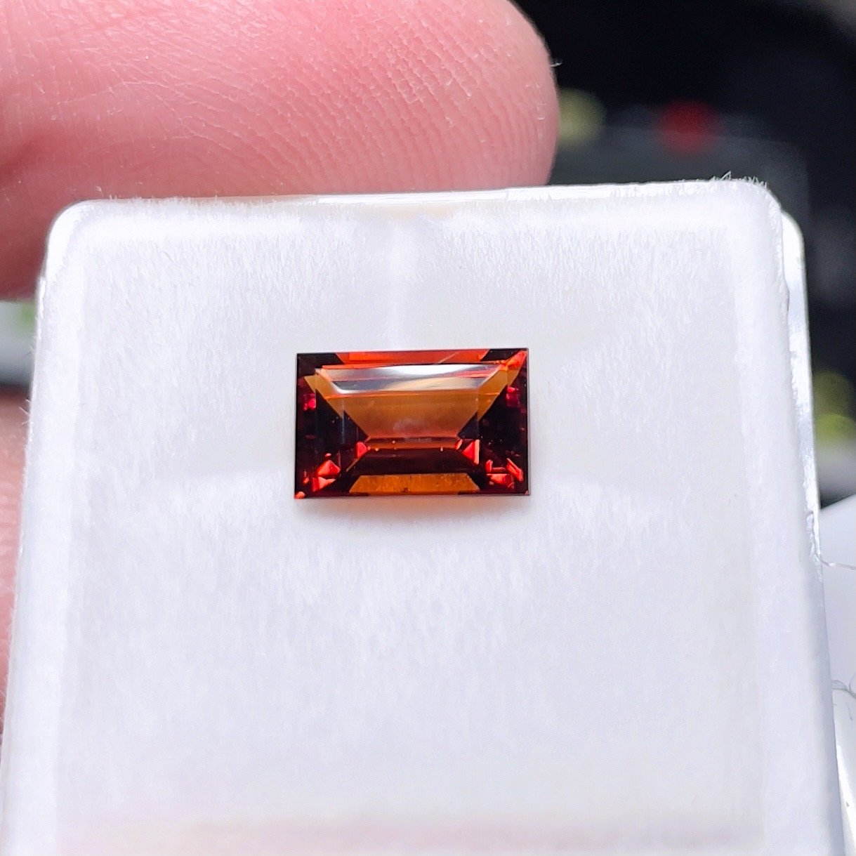 1.56Ct Orange Grossular Garnet Untreated Unheated