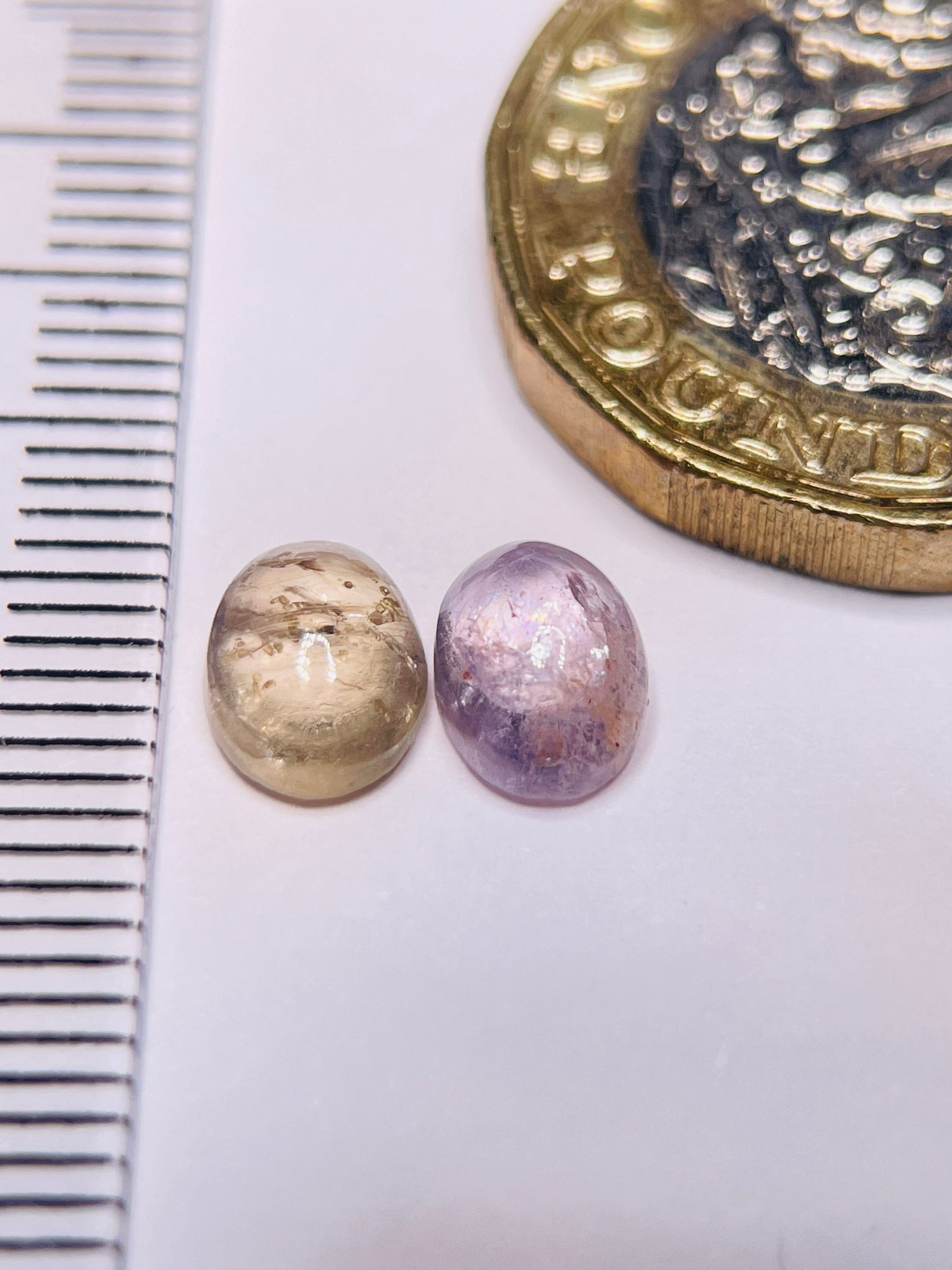 2.62Ct Sapphire Cabochon Pair Umba Valley Tanzania. Untreated Unheated