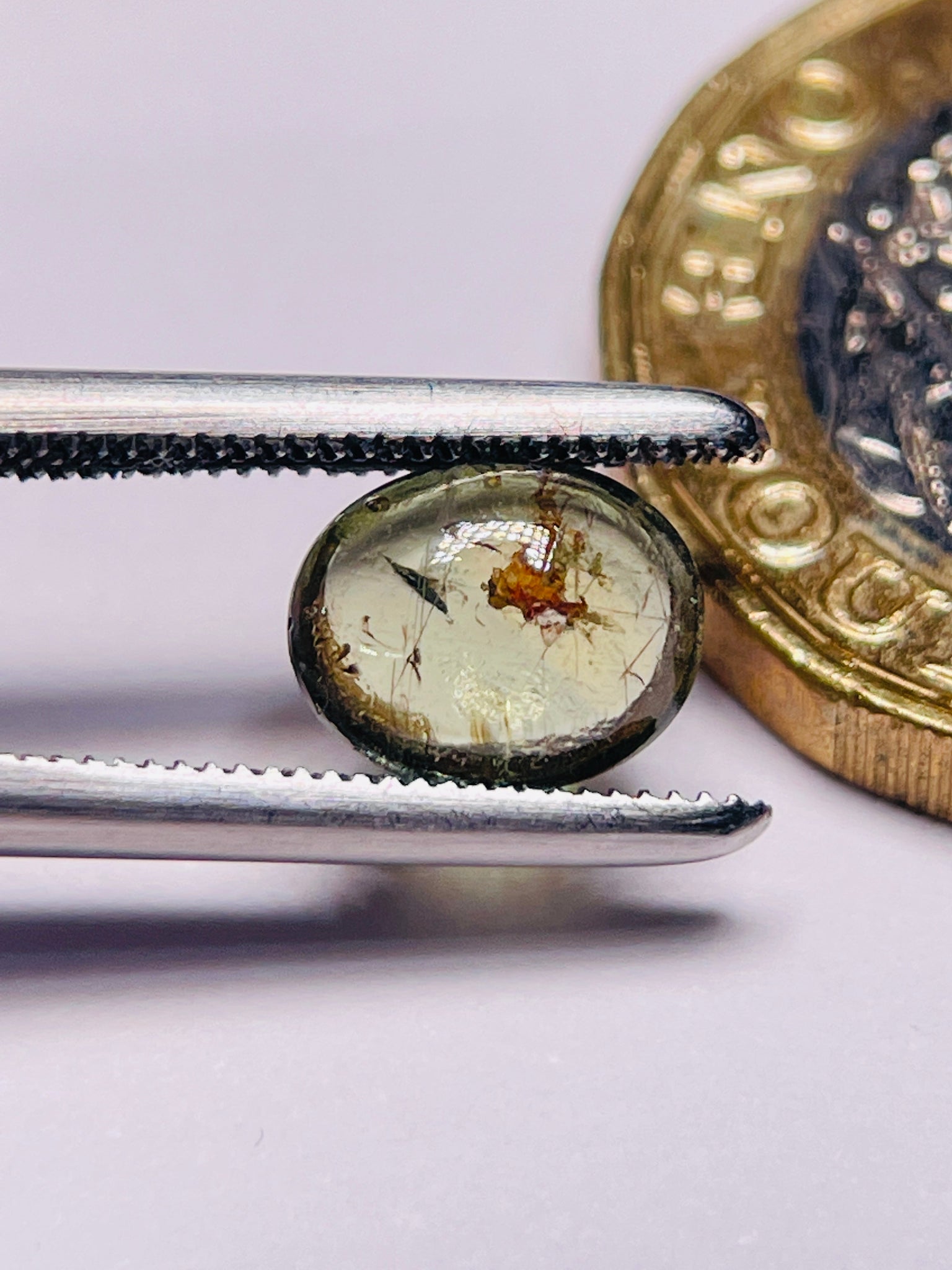 1.58Ct Sapphire Cabochon Umba Valley Tanzania. Untreated Unheated