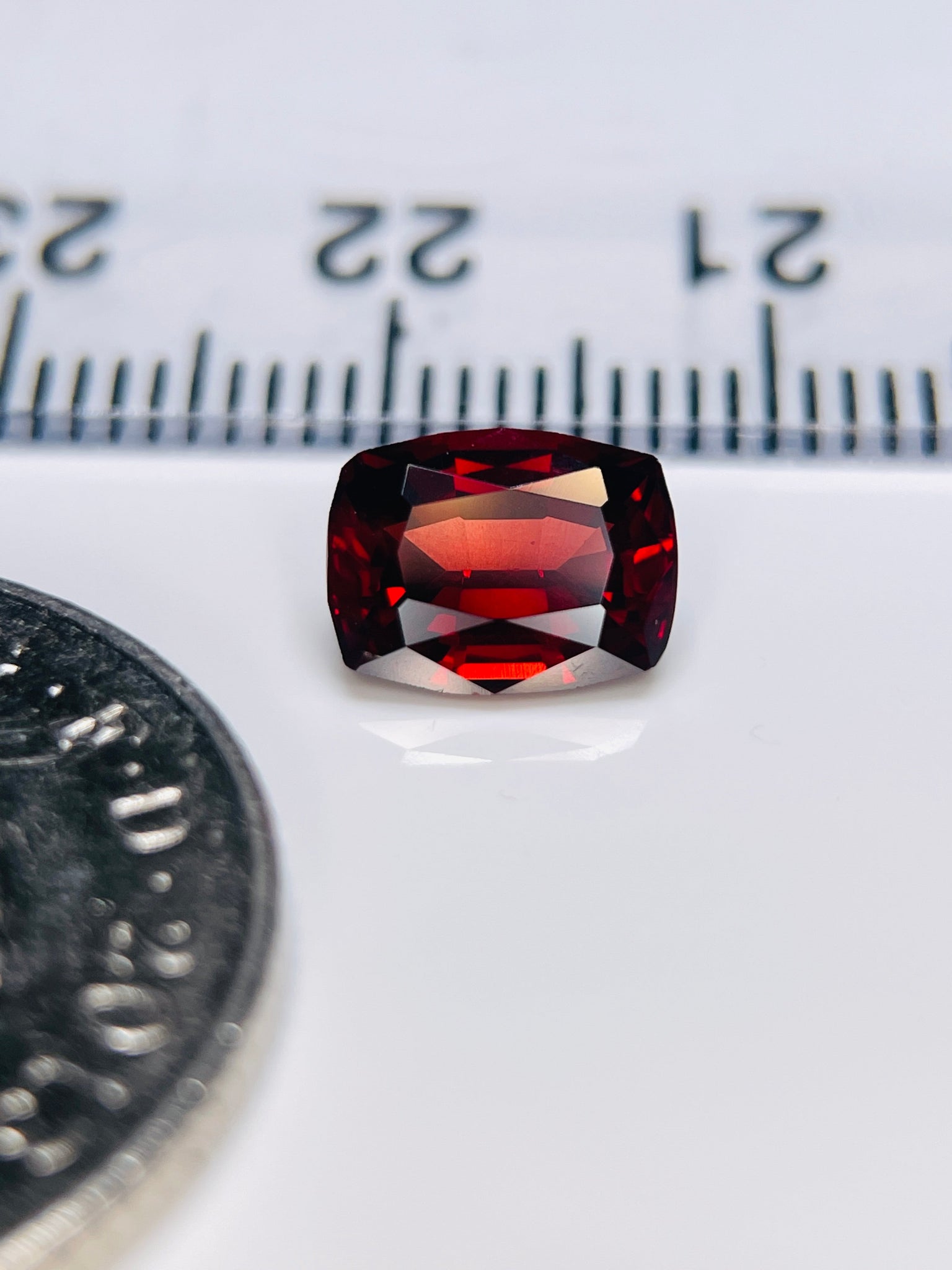 1.97Ct Malaya Garnet. Tanzania. Untreated Unheated