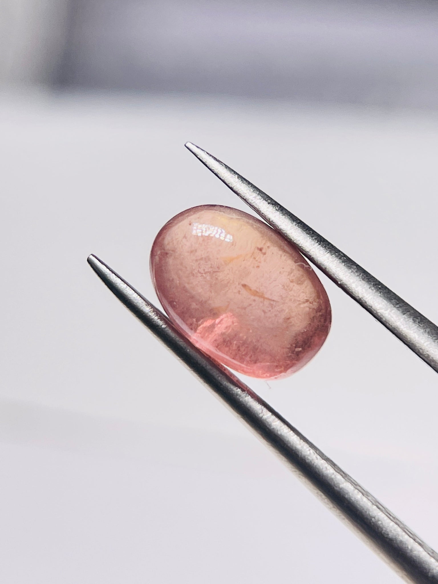 2.61Ct Umba Padparadscha Sapphire Cab Tanzania Untreated Unheated