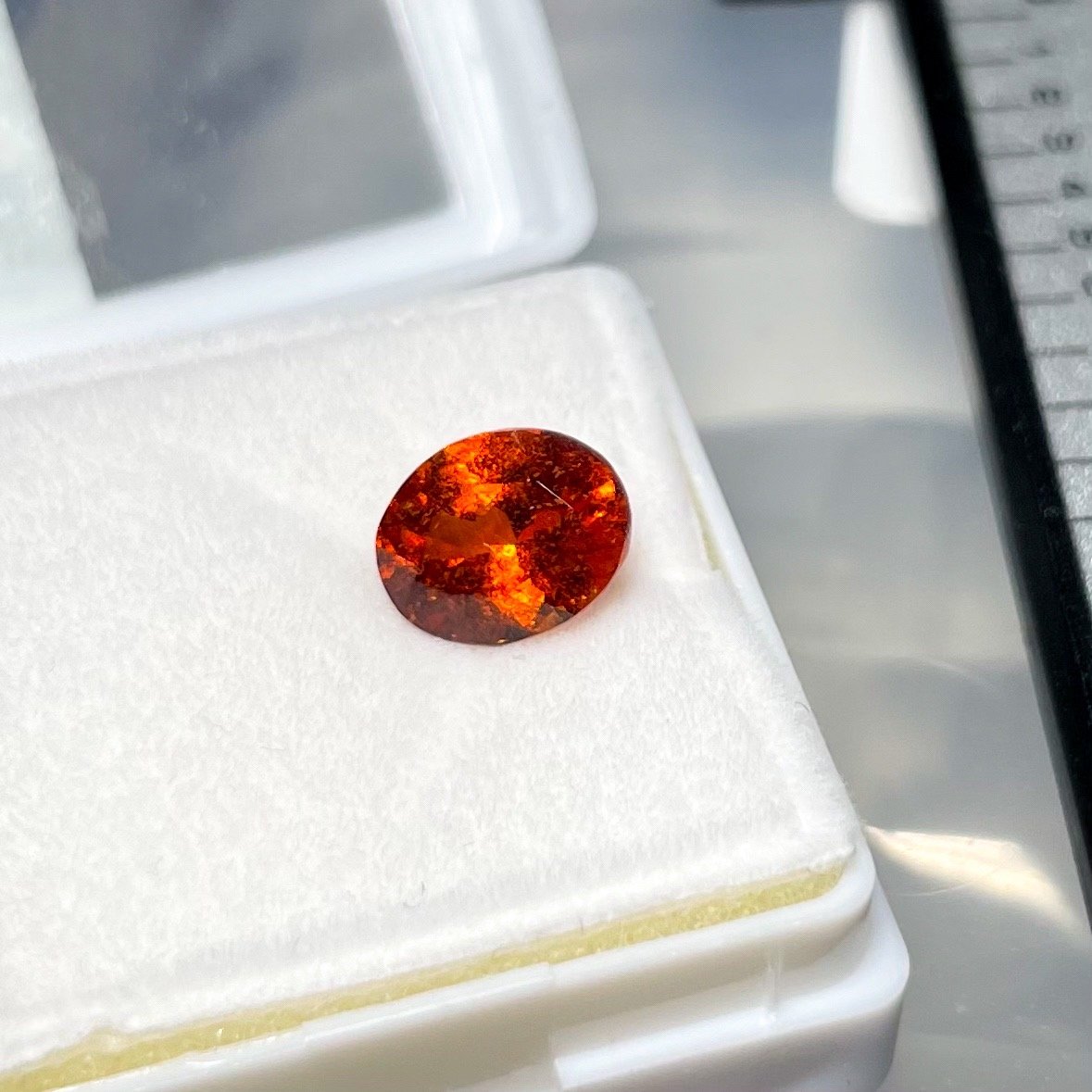1.60Ct Orange Grossular Garnet Tanzania Untreated Unheated