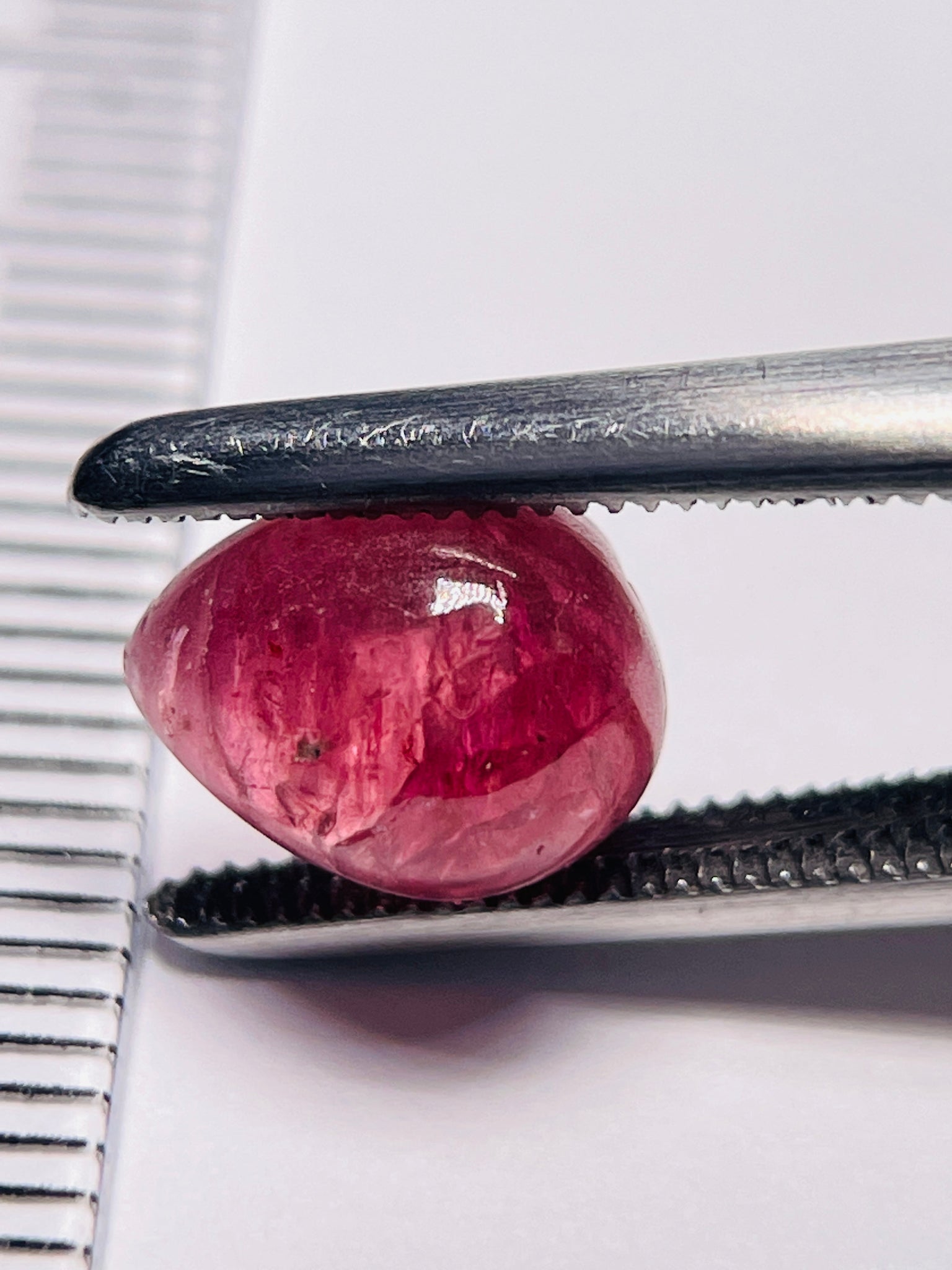 3.11Ct Sapphire Cabochon Umba Valley Tanzania. Untreated Unheated. Slight Indentation On The Surface