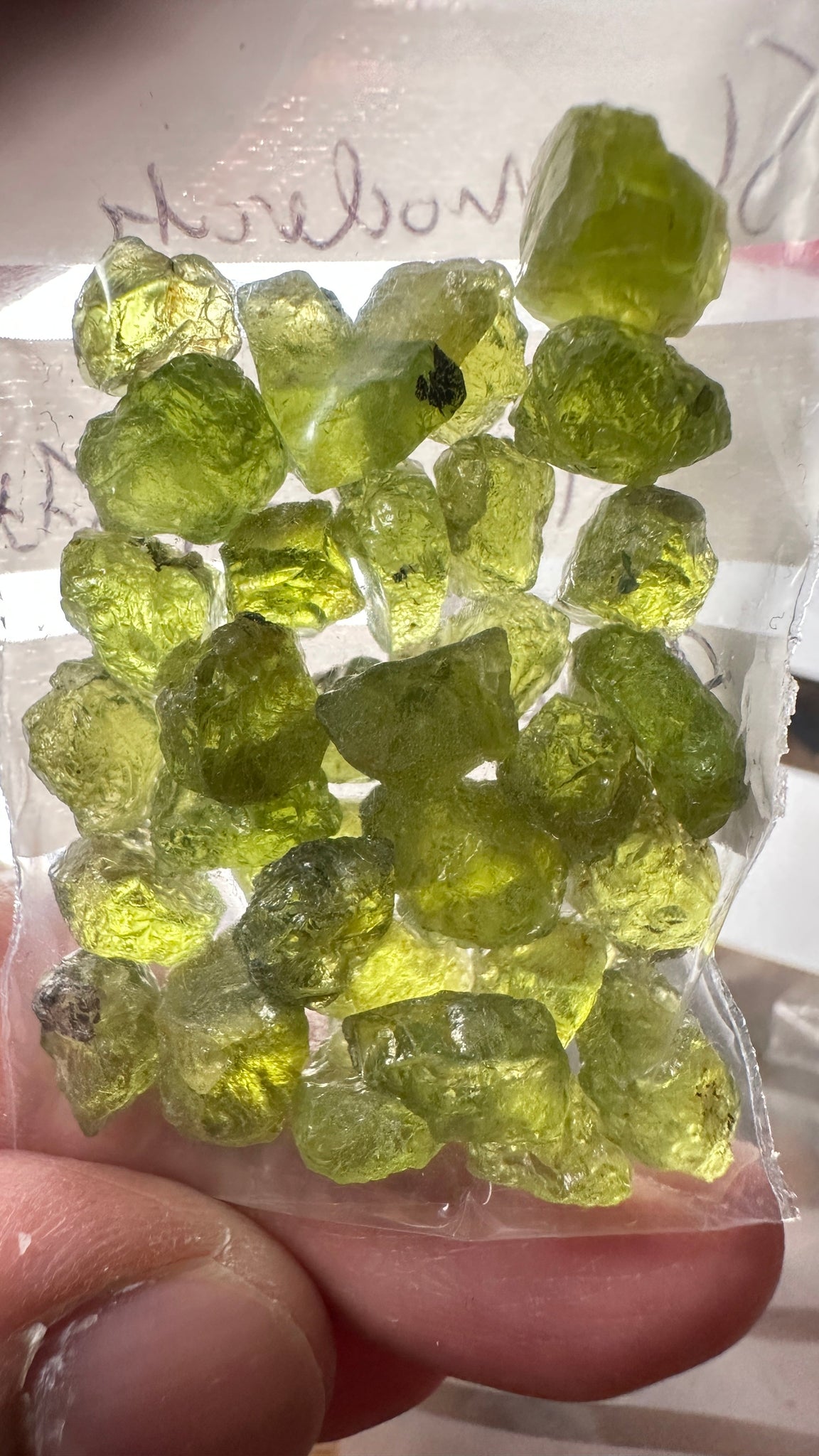 84.40Ct Ethiopian Peridot. 1.58Ct To 4.78. Slight Moderate Inclusions