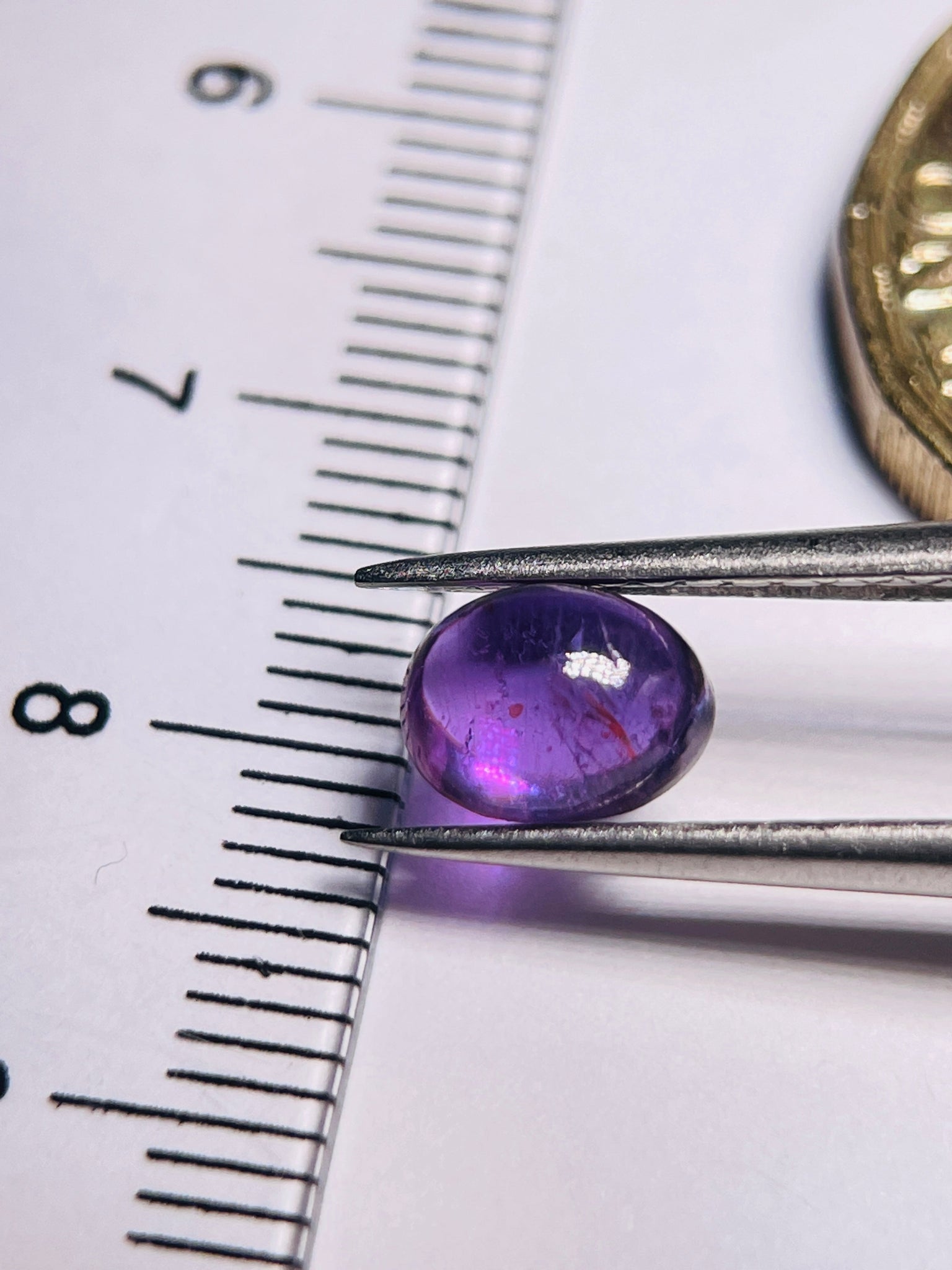 1.65Ct Sapphire Cabochon Umba Valley Tanzania. Untreated Unheated.