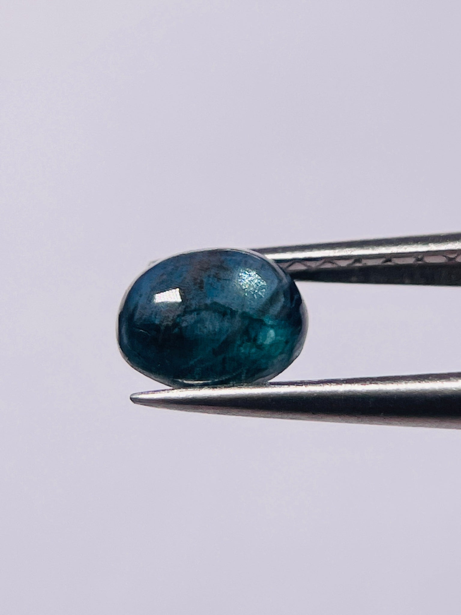 1.30Ct Sapphire Cabochon Seems To Have A Moving Star But As Point Umba Valley Tanzania. Untreated