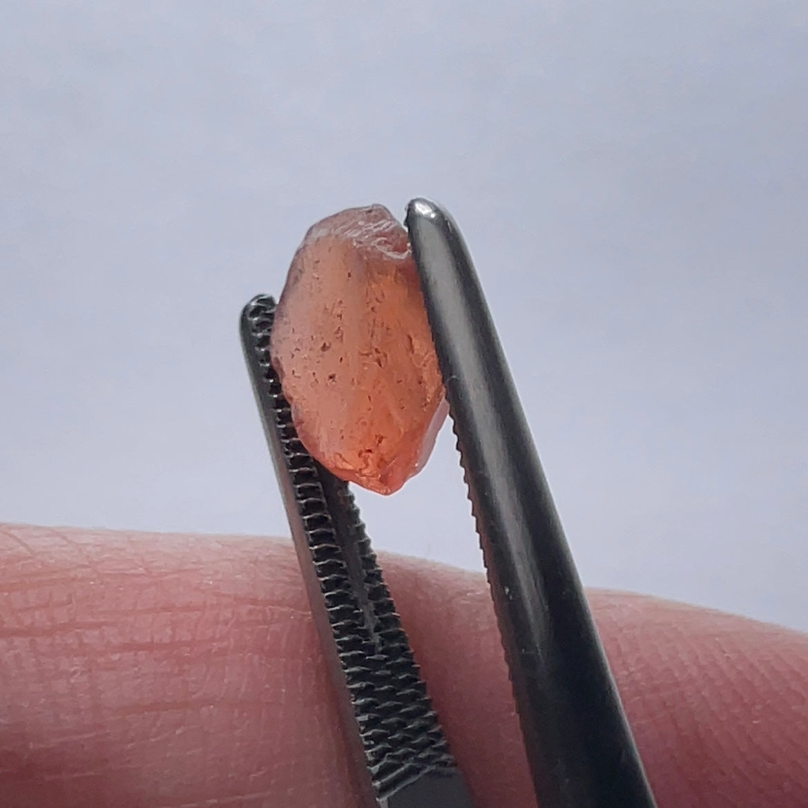 3.23Ct Malaya Garnet Tanzania Untreated Unheated. Vvs Flattish Shape
