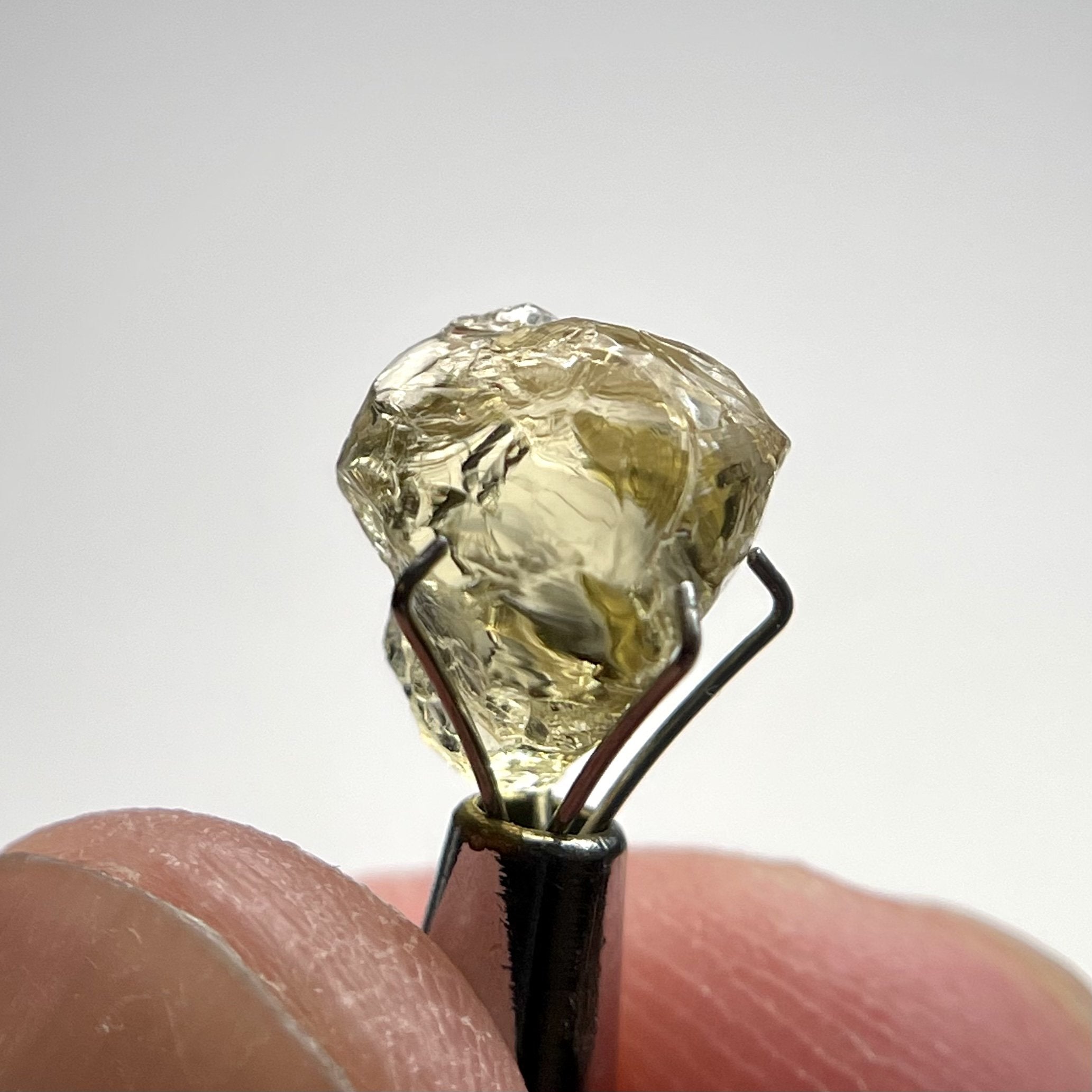 4.17Ct Yellow Tourmaline Crystal Vvs-If Tanzania Untreated Unheated. 8.5 X 8 6Mm