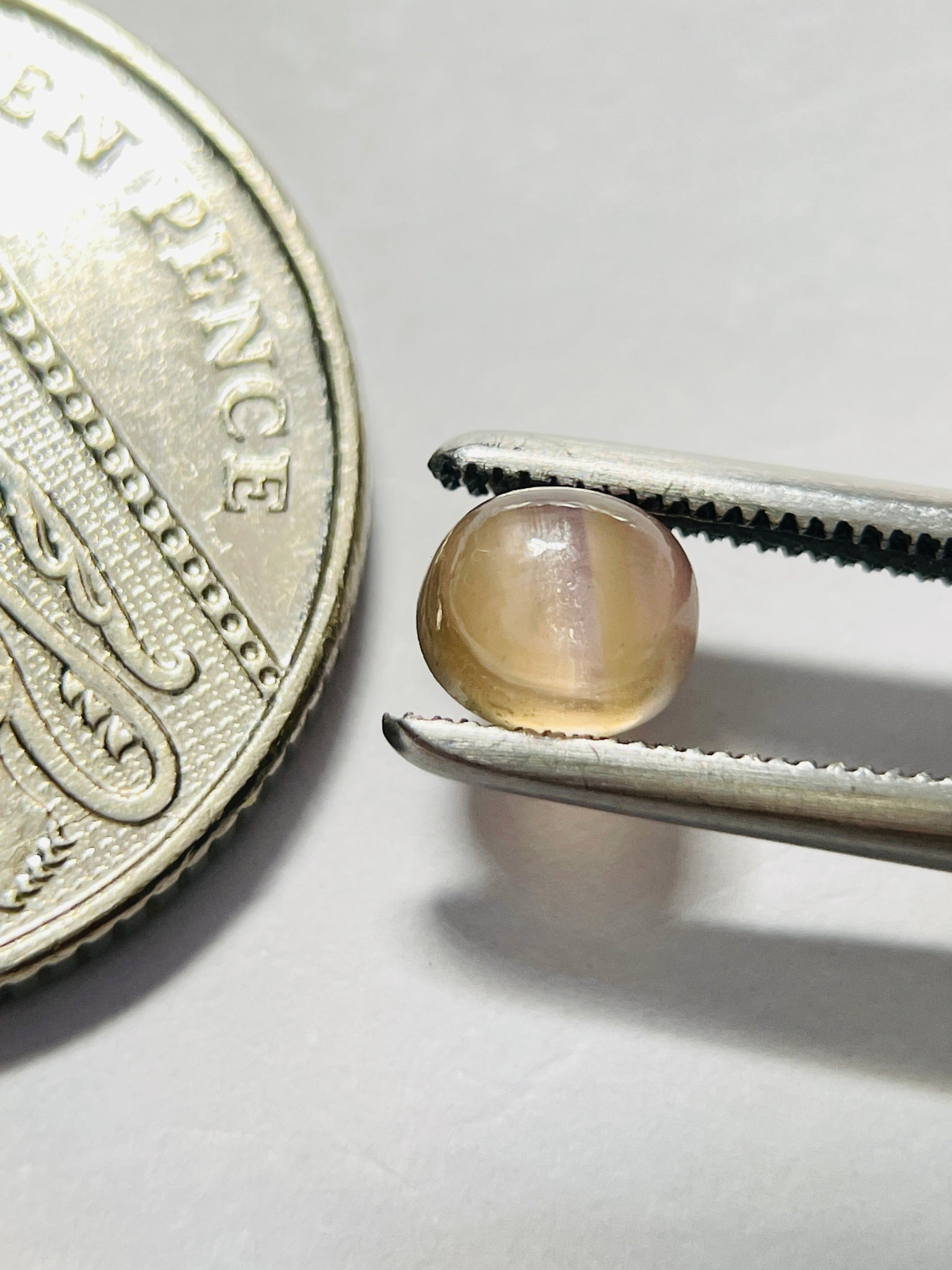 1.32Ct Umba Sapphire Cabochon. Tanzania Untreated Unheated. Incredible Banding On This One