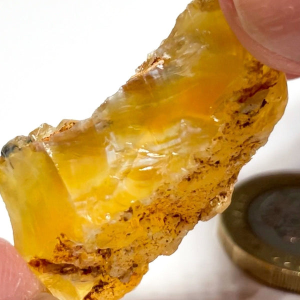 48.43Ct Opal Tanzania Untreated Unheated From A 1999 Deposit Chatoyant (Pearly Cats-Eye Effect)