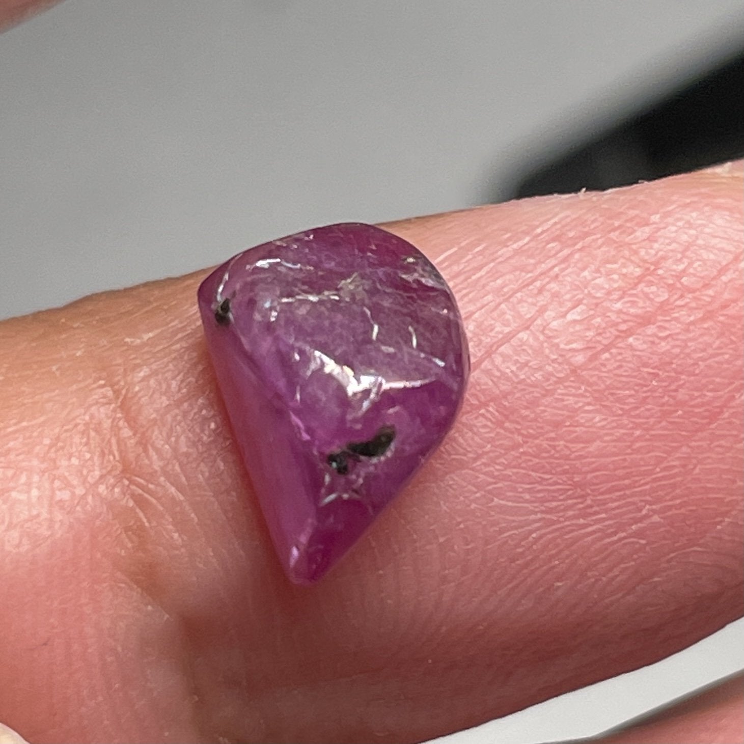 3.99Ct Winza Ruby Freeform Cab Tanzania Untreated Unheated