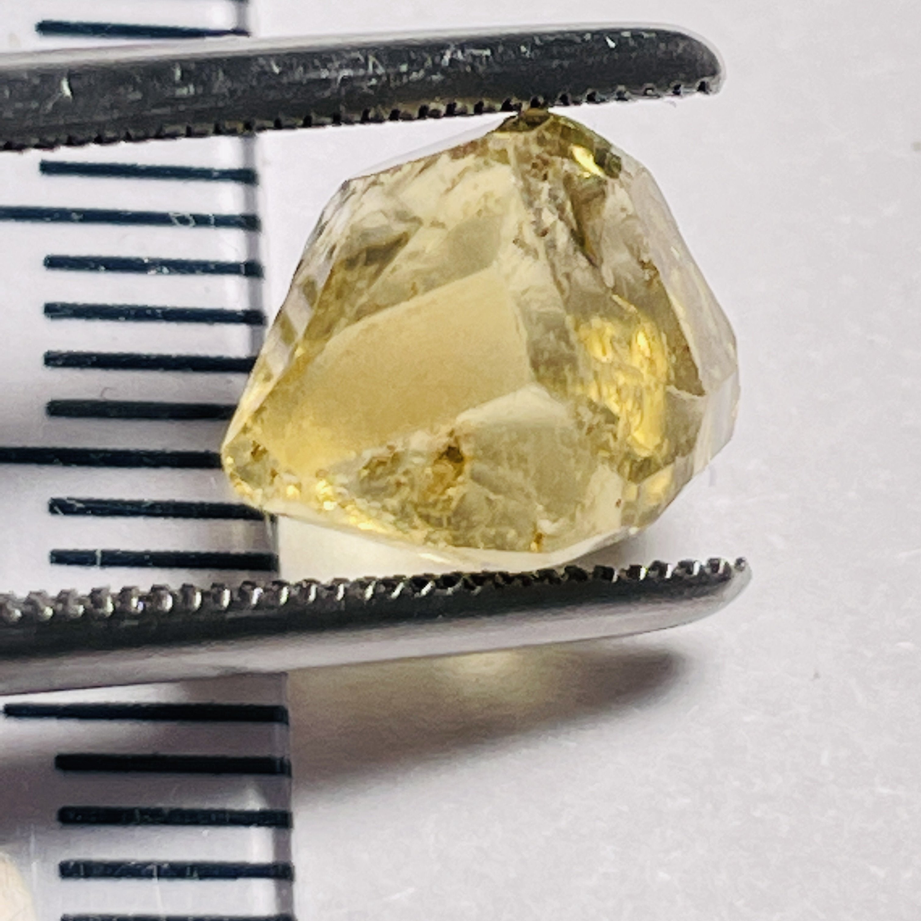 3.48Ct Yellow Tourmaline Crystal Vvs-If Tanzania Untreated Unheated.