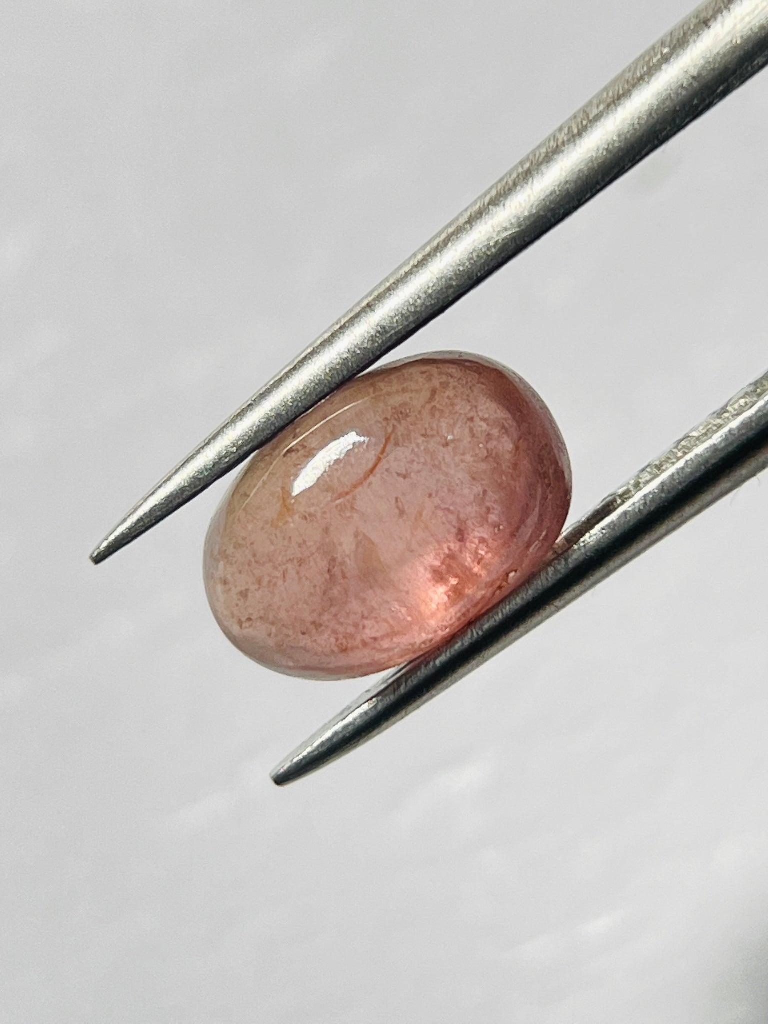 2.61Ct Umba Padparadscha Sapphire Cab Tanzania Untreated Unheated