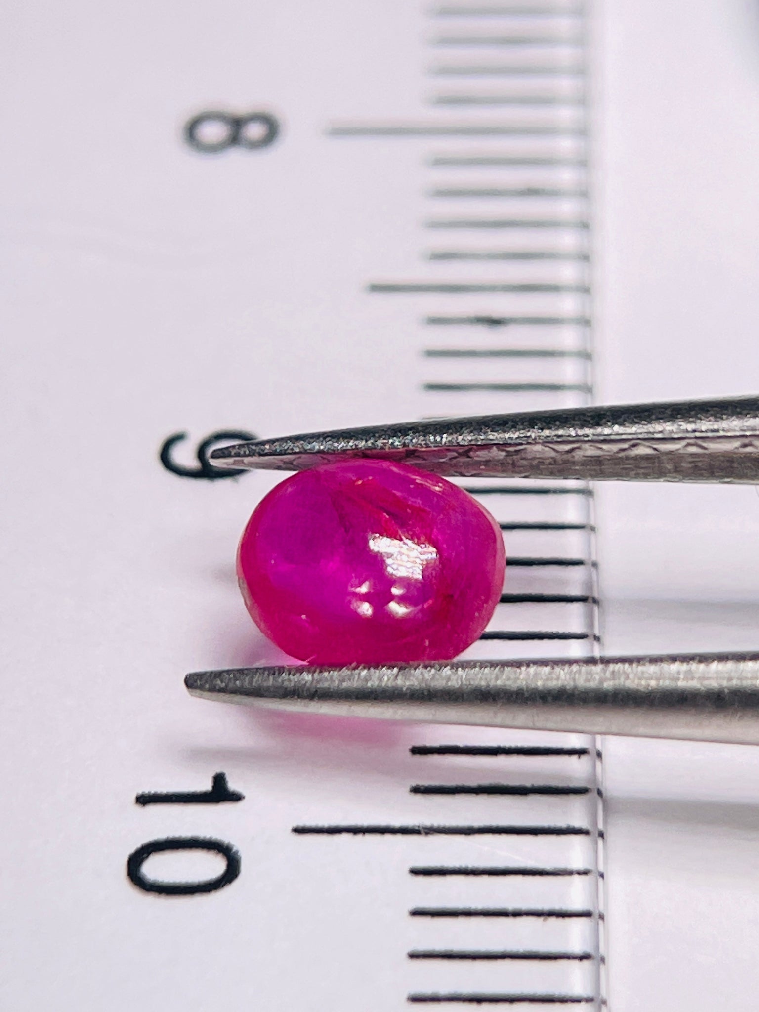 0.58Ct Sapphire Cabochon Winza Tanzania. Untreated Unheated