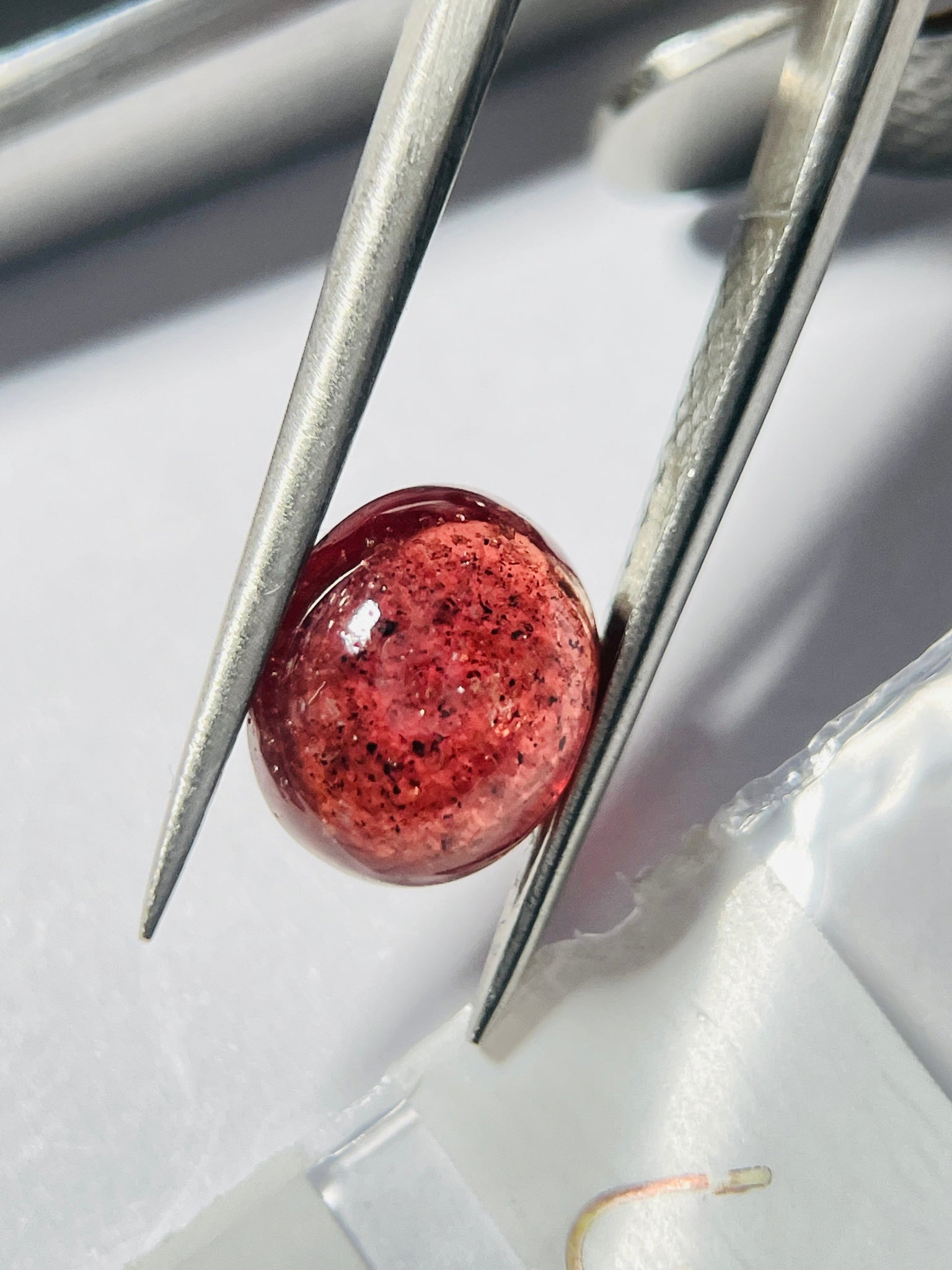 4.08Ct Red Sapphire Cabochon Umba Valley Tanzania. Untreated Unheated. Has A Moving Star But As