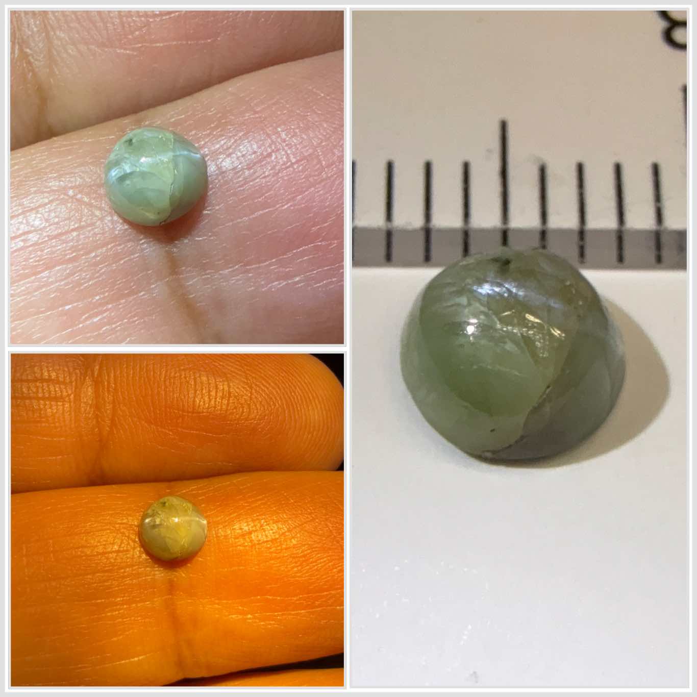 Cats-Eye Alexandrite (very slight partial cats-eye effect), 0.97ct, Manyara, Tanzania, Untreated Unheated