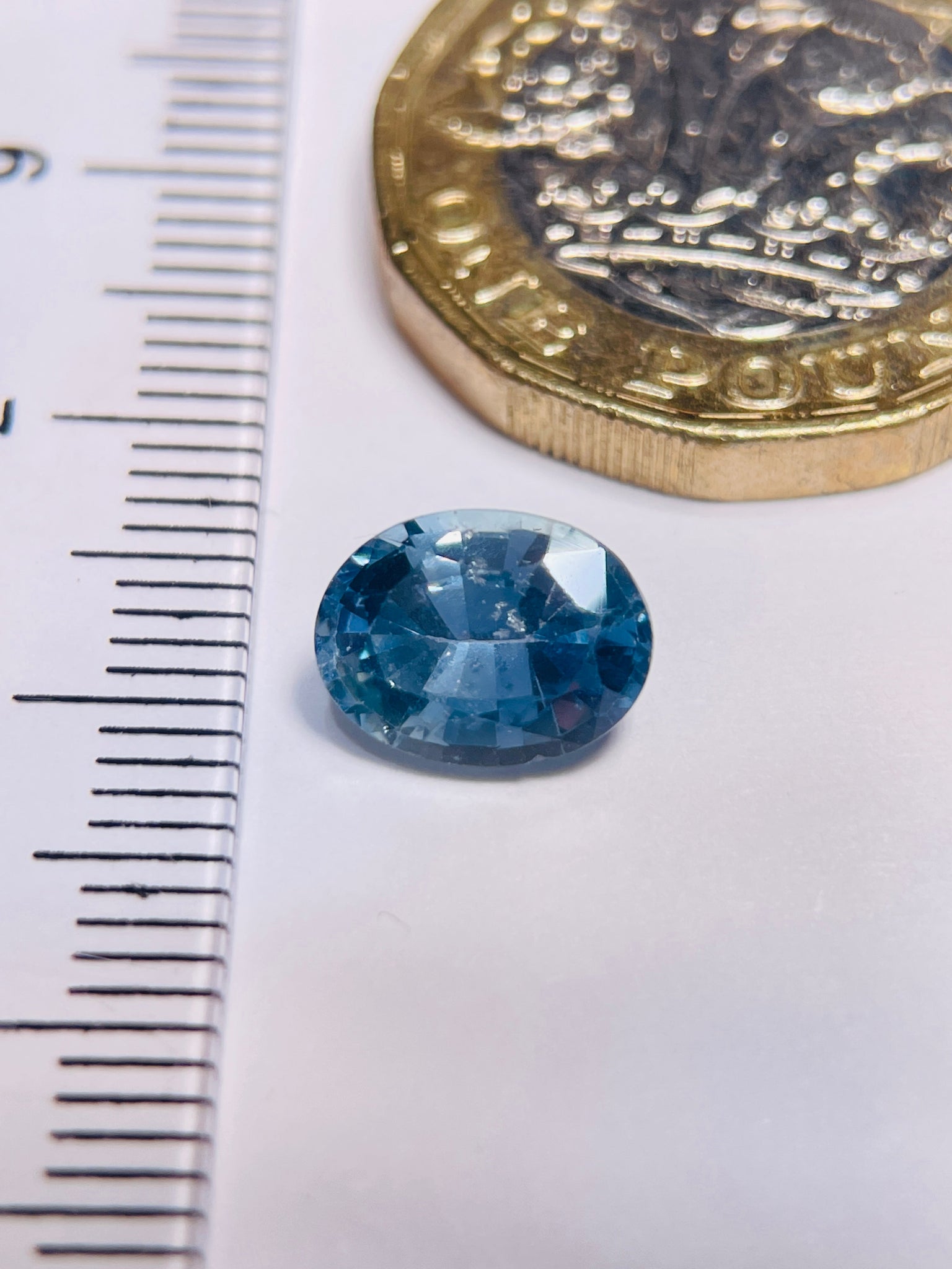 2.50Ct Sapphire Umba Tanzania Unheated Native Cut Stone Polish Not So Good
