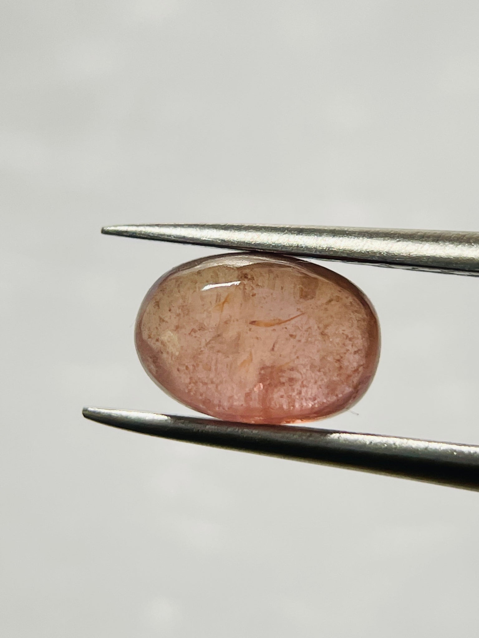 2.61Ct Umba Padparadscha Sapphire Cab Tanzania Untreated Unheated