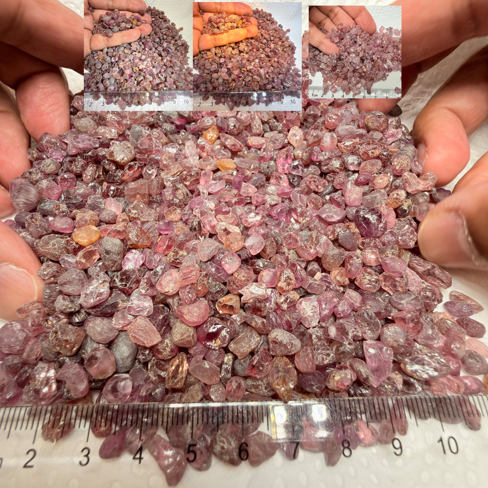 Lindi Colour Shift Garnet Lot, 474.70gm / 2373.50ct Lot, Tanzania, Untreated Unheated, mixed clarity lot, 1.98ct average