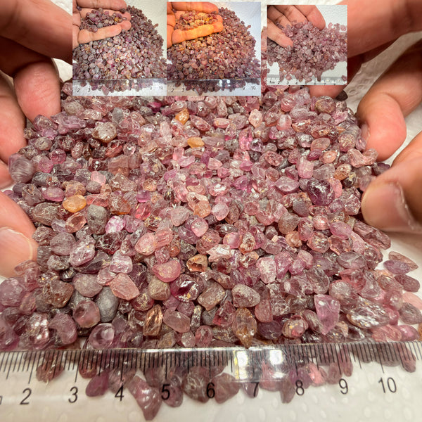Lindi Colour Shift Garnet Lot, 474.70gm / 2373.50ct Lot, Tanzania, Untreated Unheated, mixed clarity lot, 1.98ct average
