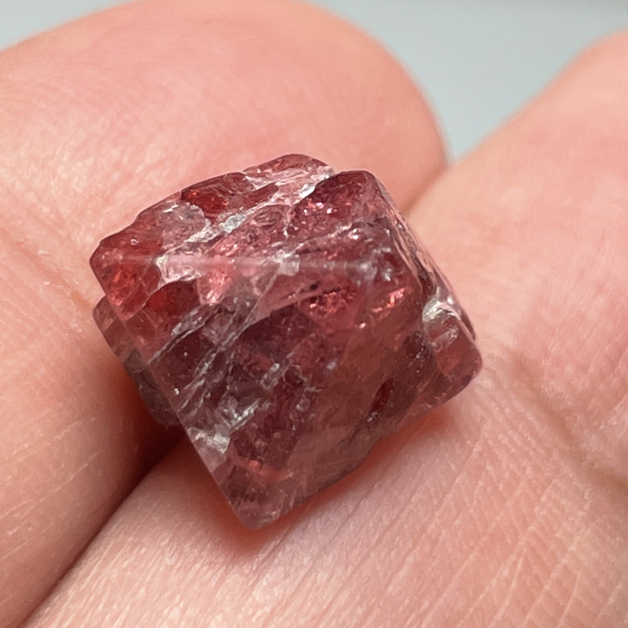 12.38Ct Mahenge Spinel Crystal Tanzania Untreated Unheated. 11.5 X 12.1 9.3 Mm